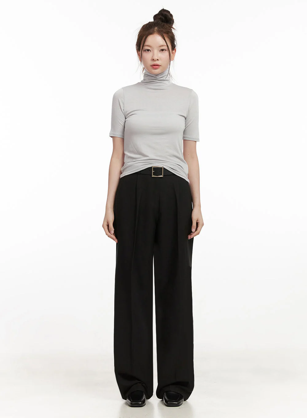 Essential Turtle Neck Short Sleeve Top IF505 - Image 5