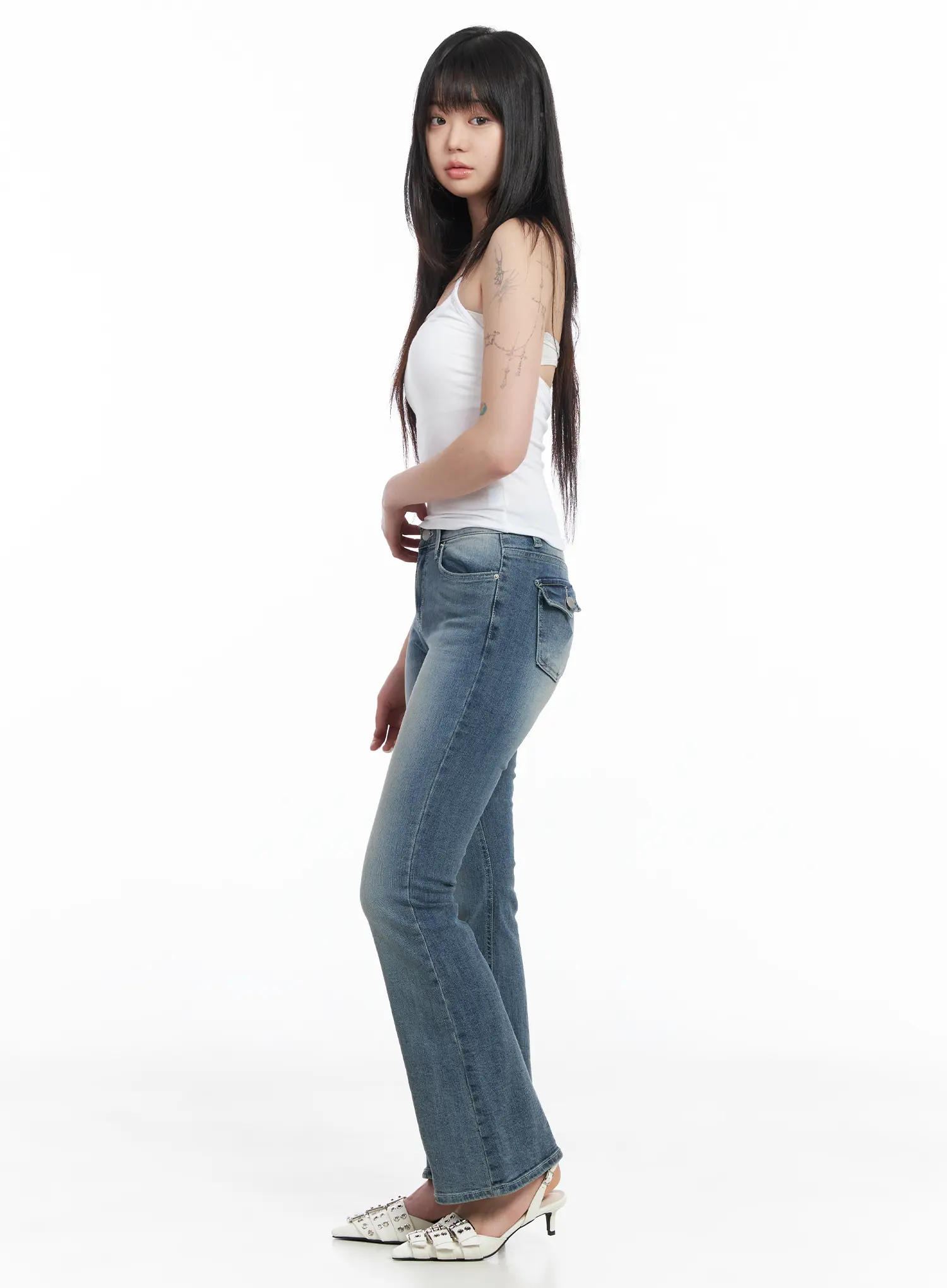 Essential White Halter Top CM513 - Image 3