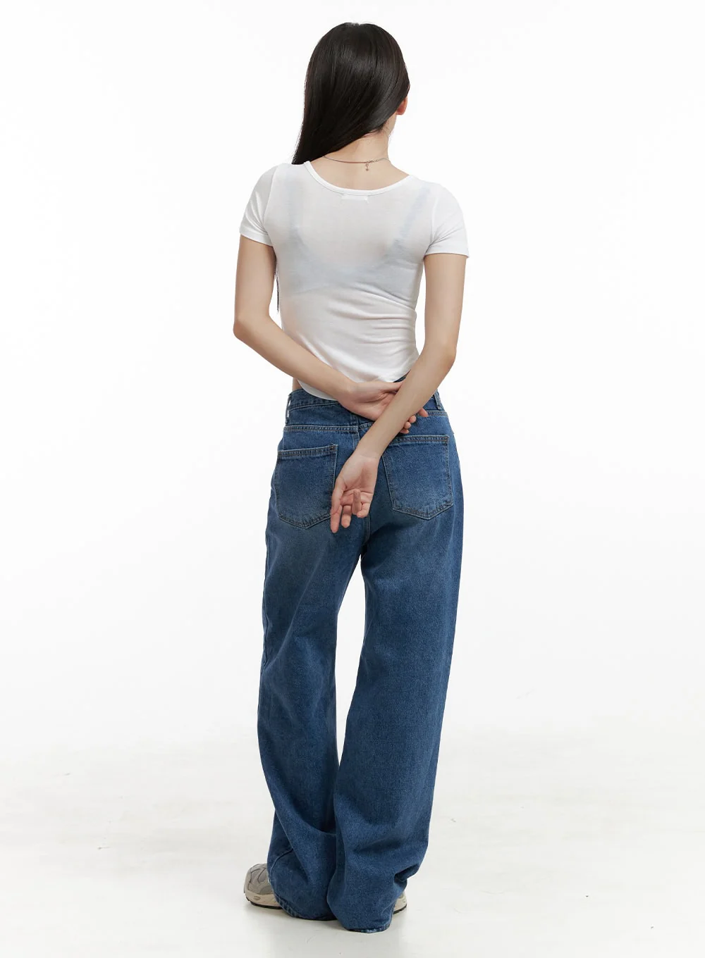 Eva Blue Washed Baggy Jeans CL431 - Image 4