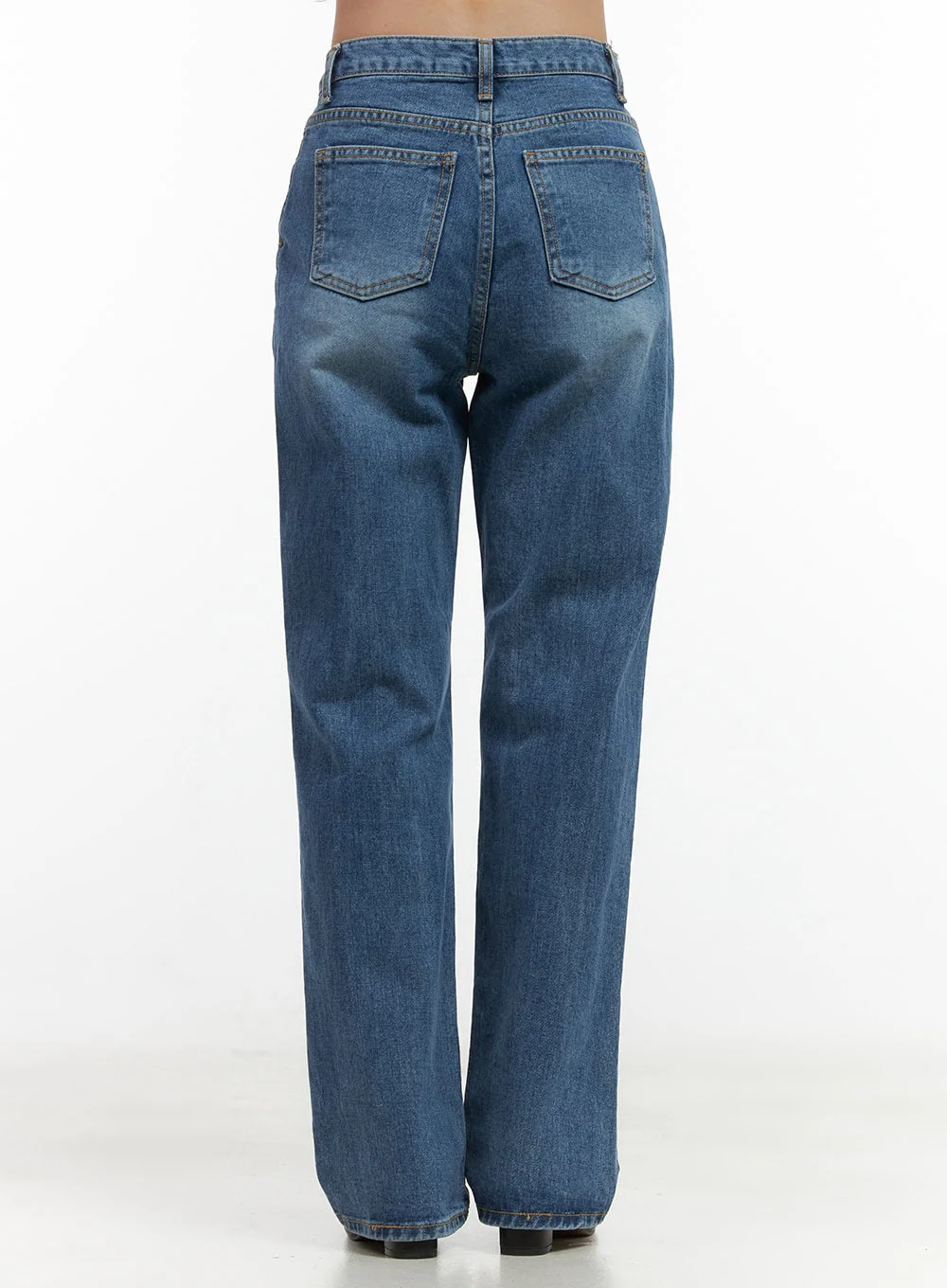 Evelyn Wide-Fit Straight Denim Jeans OO421 - Image 5