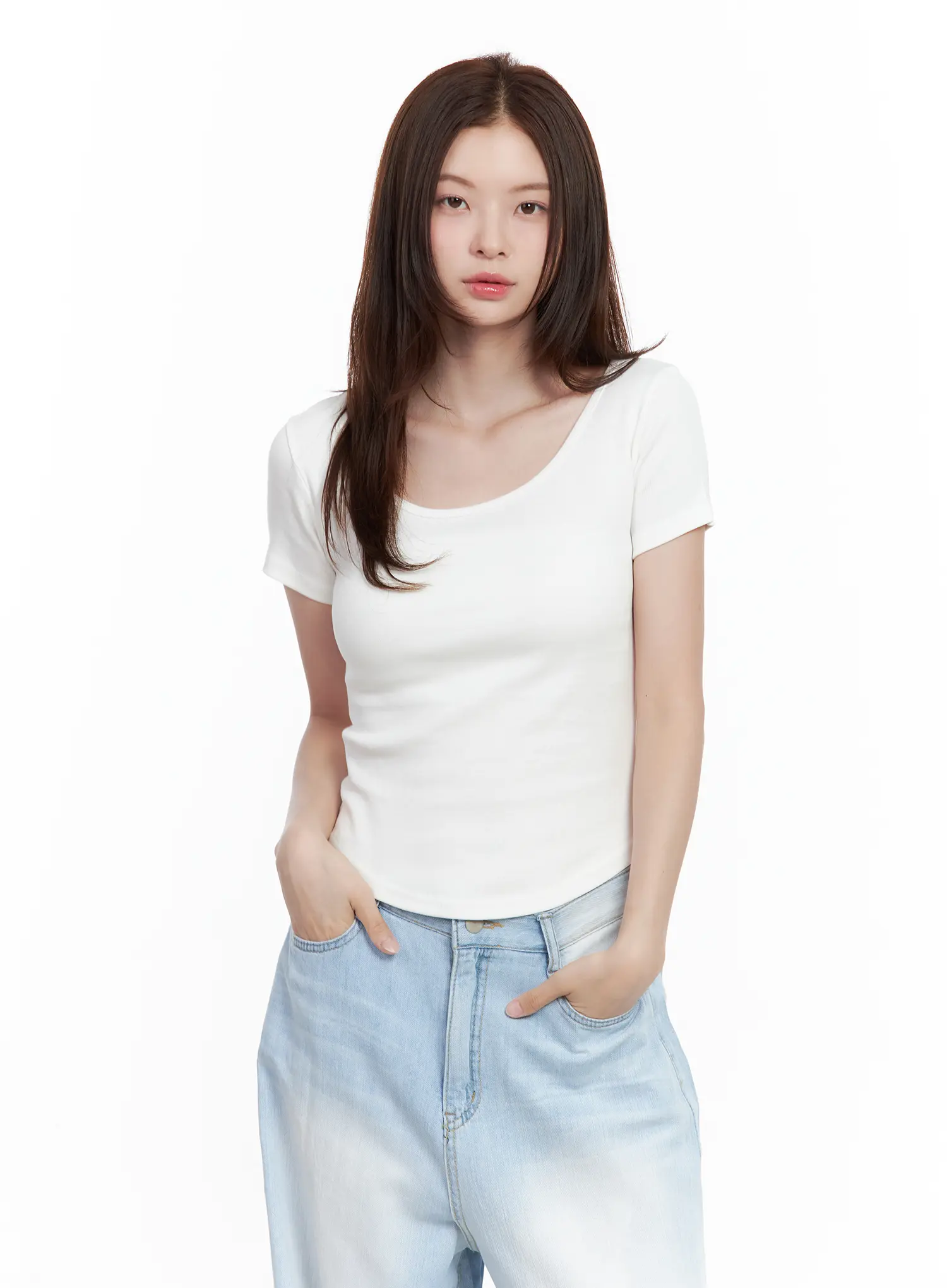 Everyday Basic Round-Neck Top CL502 - Image 11