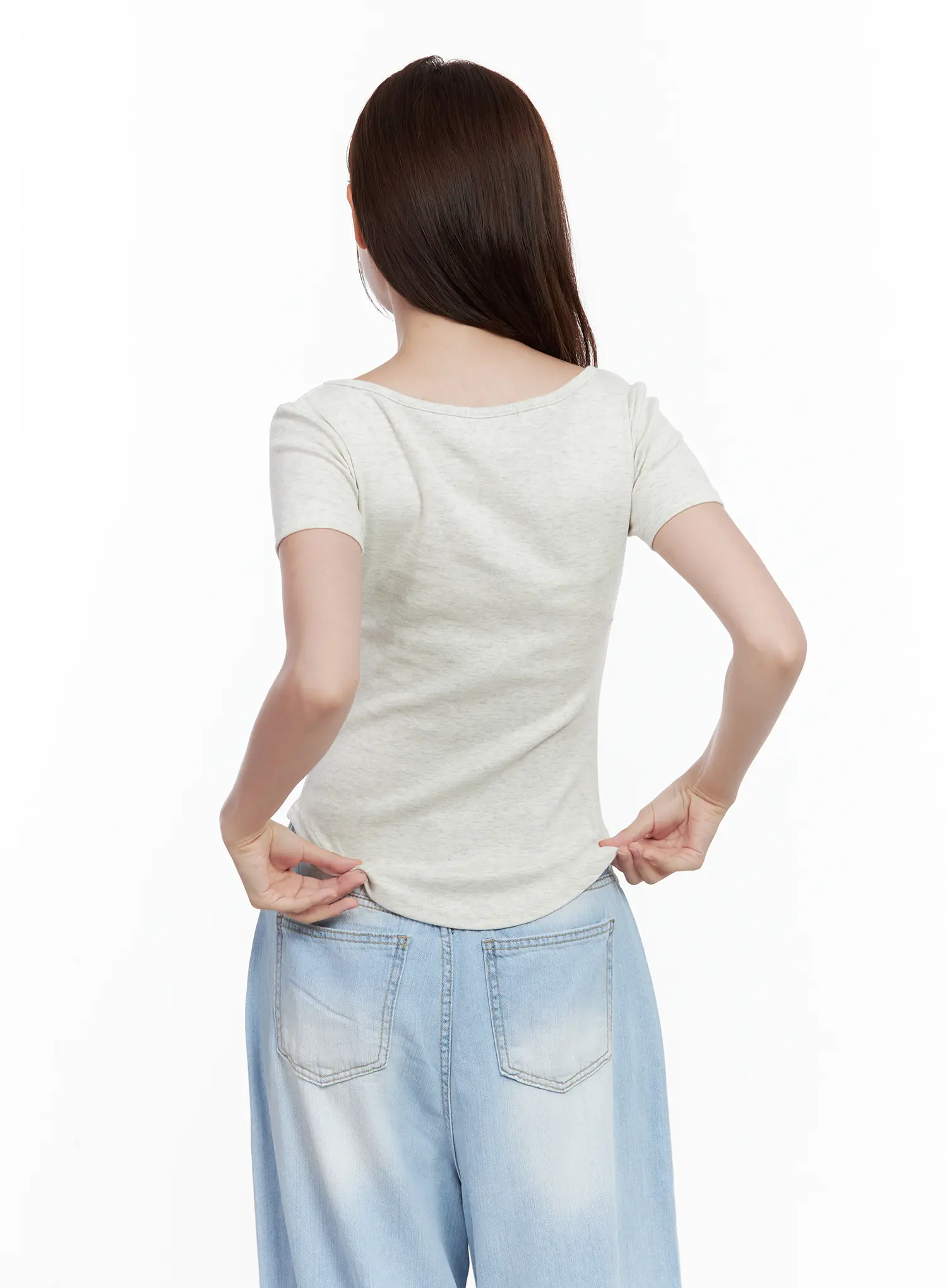 Everyday Basic Round-Neck Top CL502 - Image 7