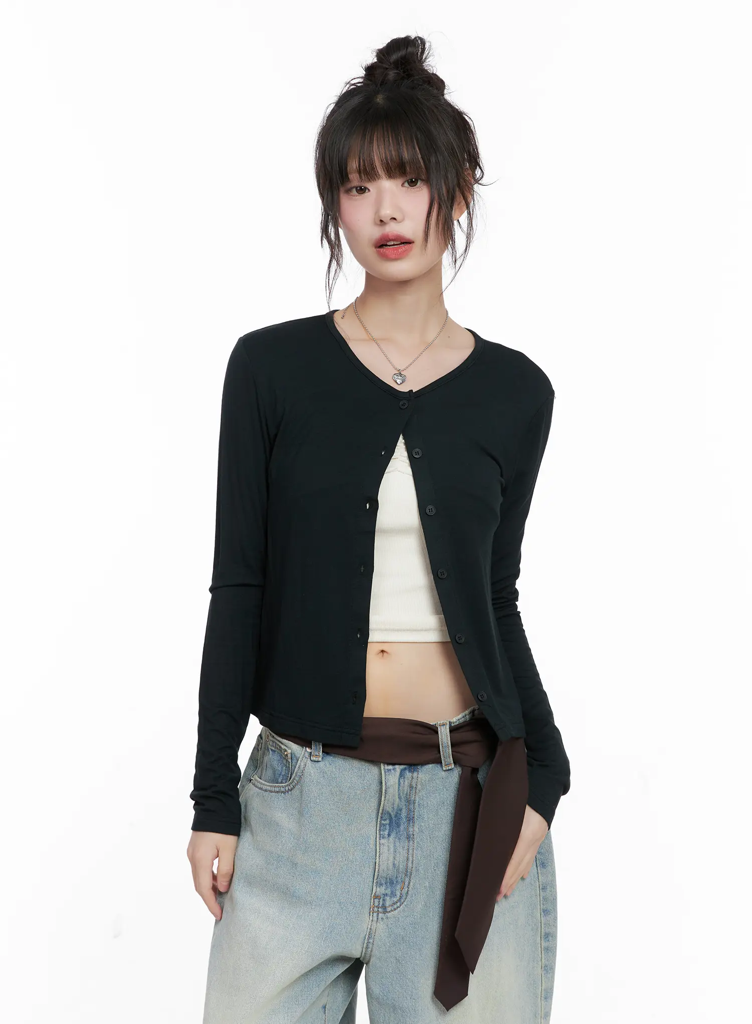 Everyday Long Sleeve Cardigan CG519 - Image 8