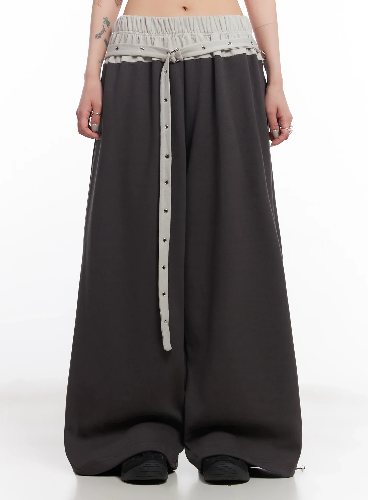 Eyelet Belted Trousers IC503 - Image 5