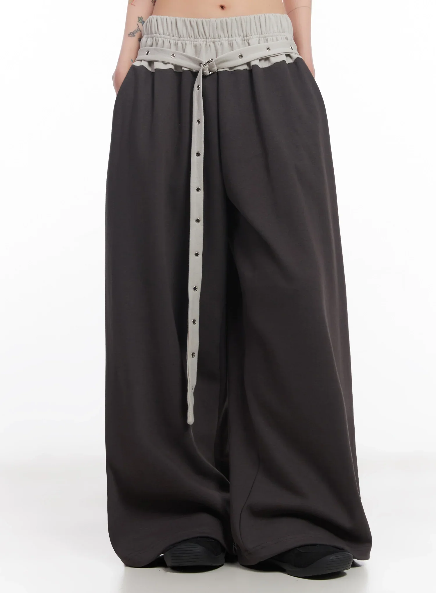 Eyelet Belted Trousers IC503 - Image 8