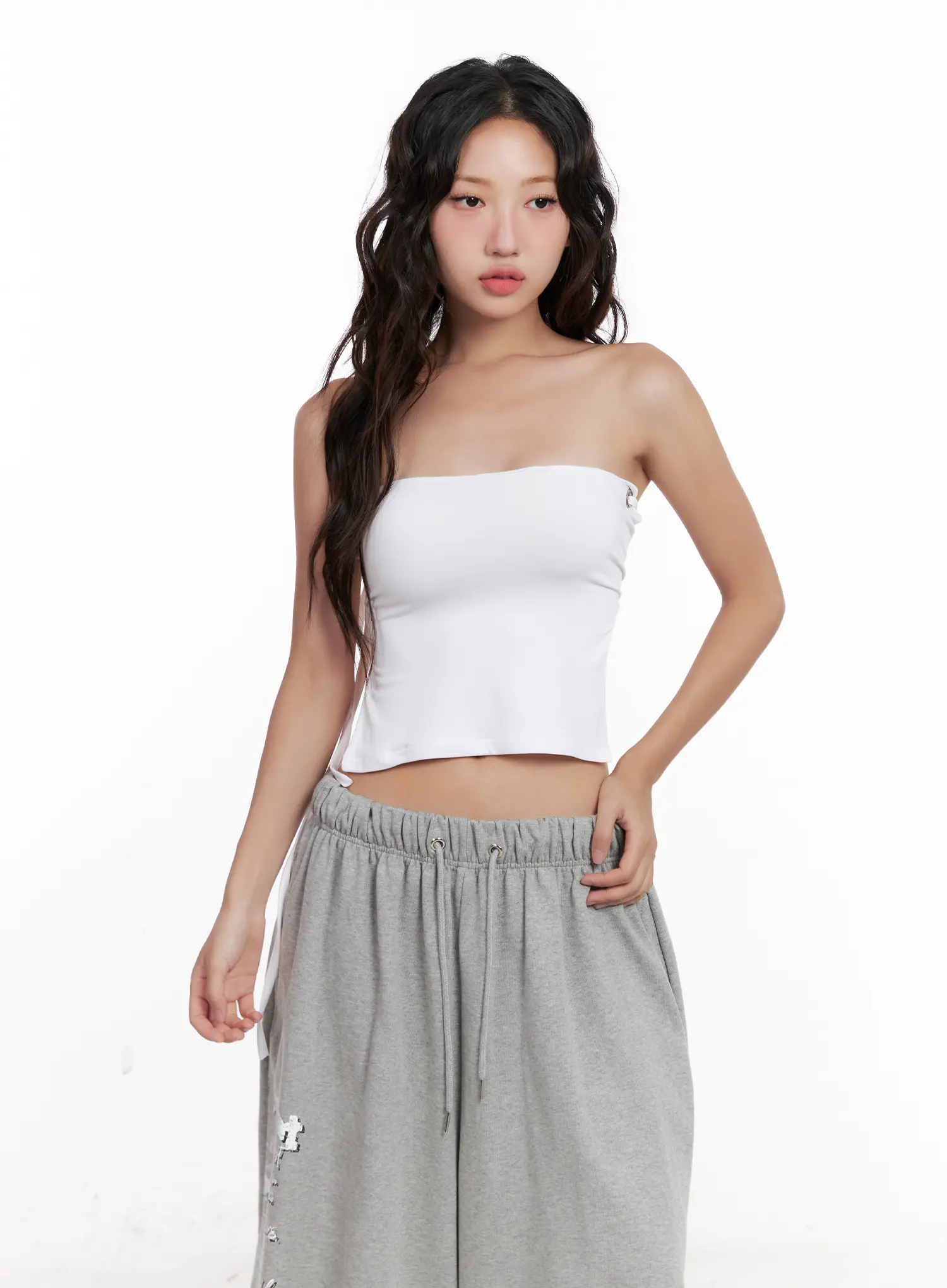 Eyelet Halter Knit Top CL521 - Image 11