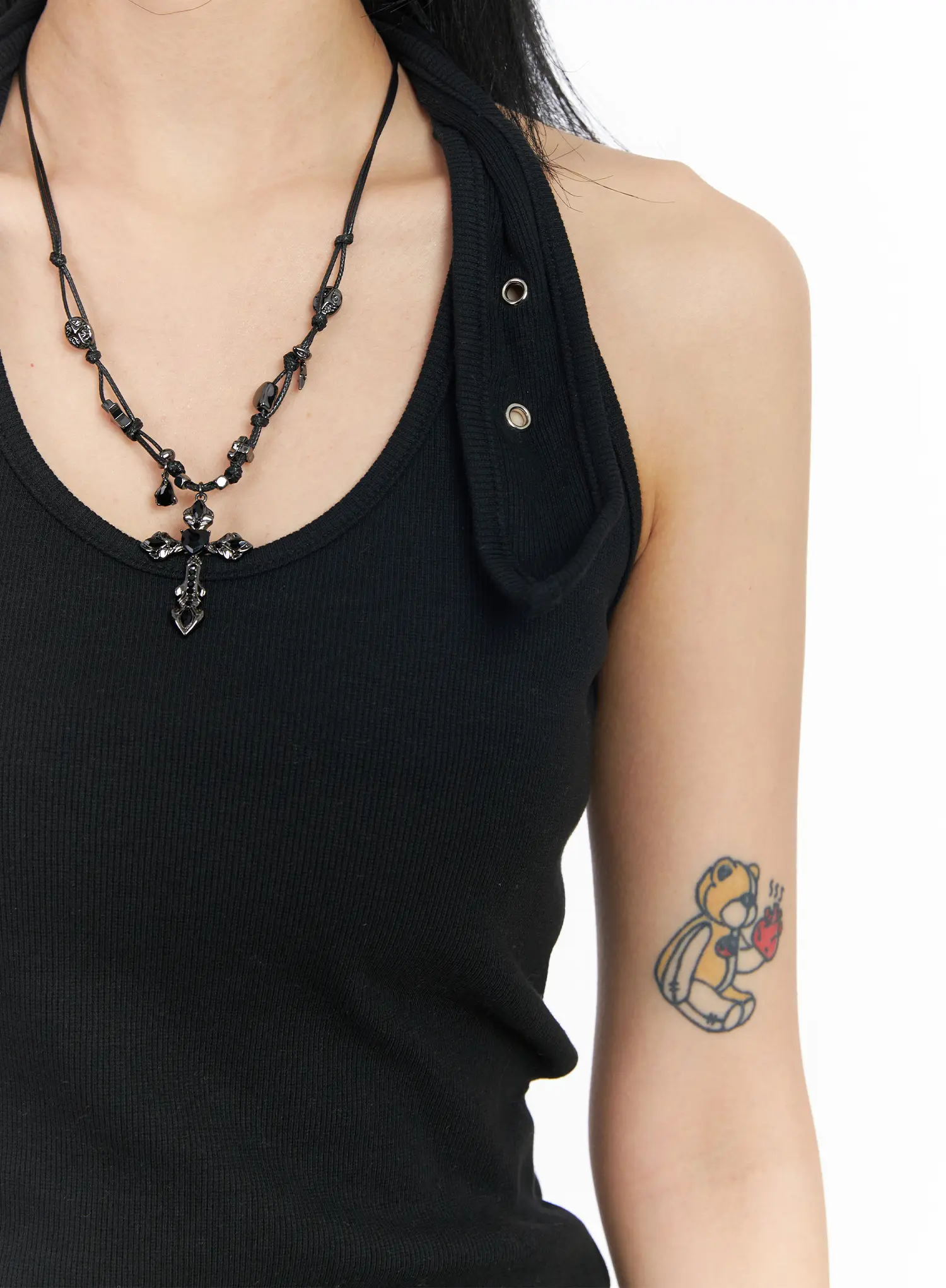 Eyelet Halter Top CJ522 - Image 3