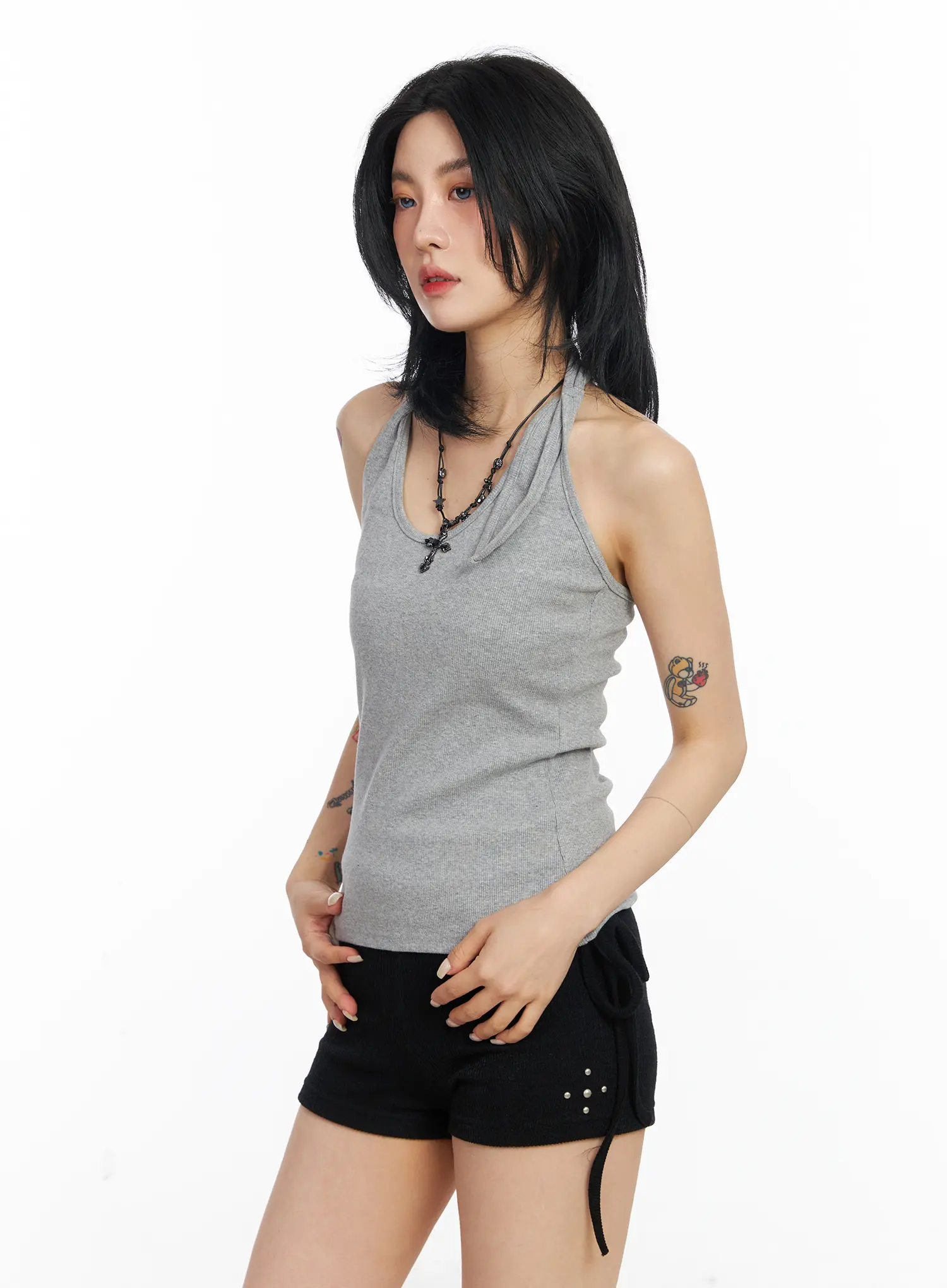 Eyelet Halter Top CJ522 - Image 7