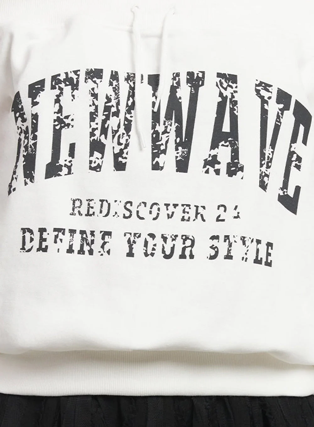 Faded Graphic Off-Shoulder String Sweatshirt IM528 - Image 6