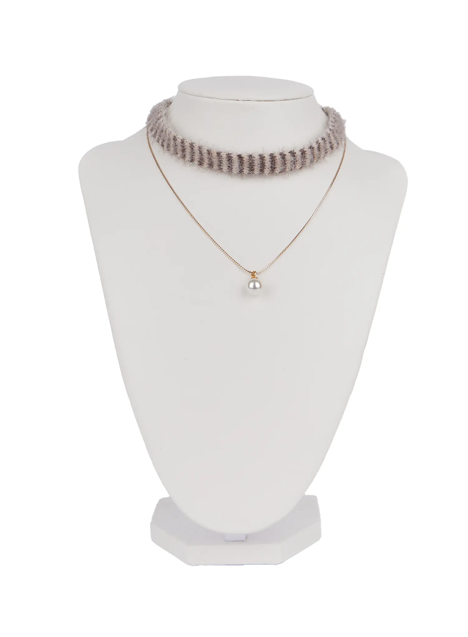 Faux Fur Choker Necklace CN506 - Image 10