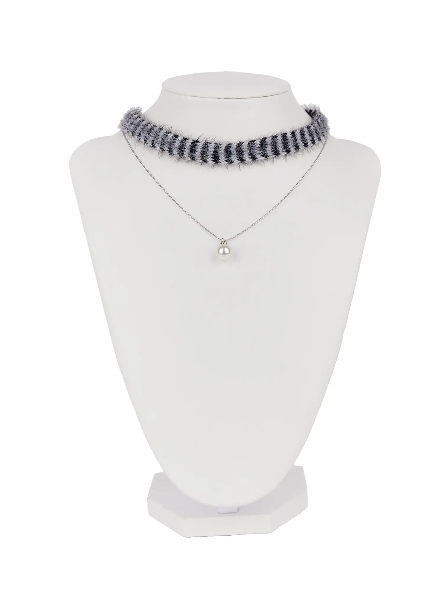 Faux Fur Choker Necklace CN506 - Image 11