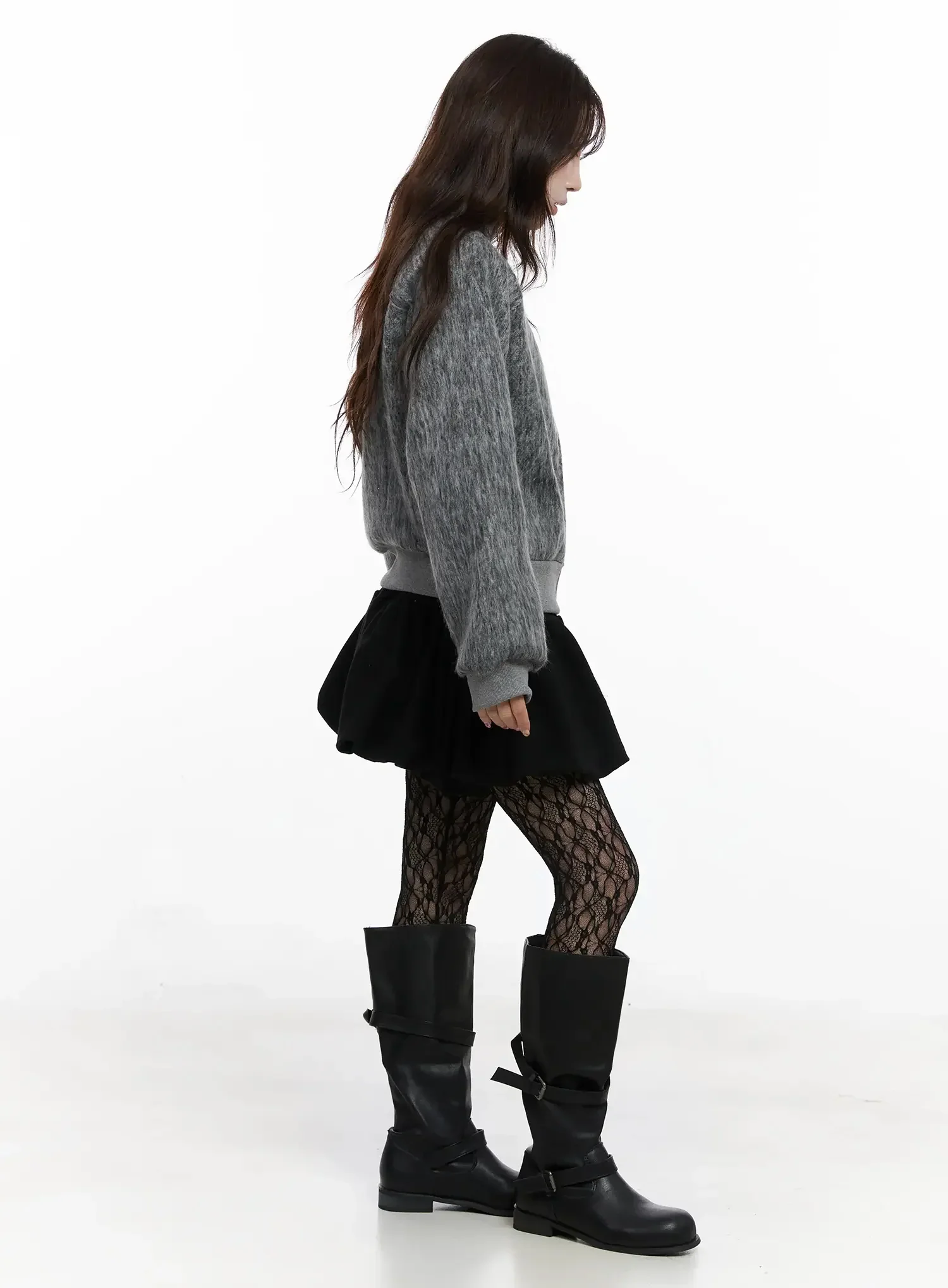Faux Fur Zip Jacket IN525 - Image 10