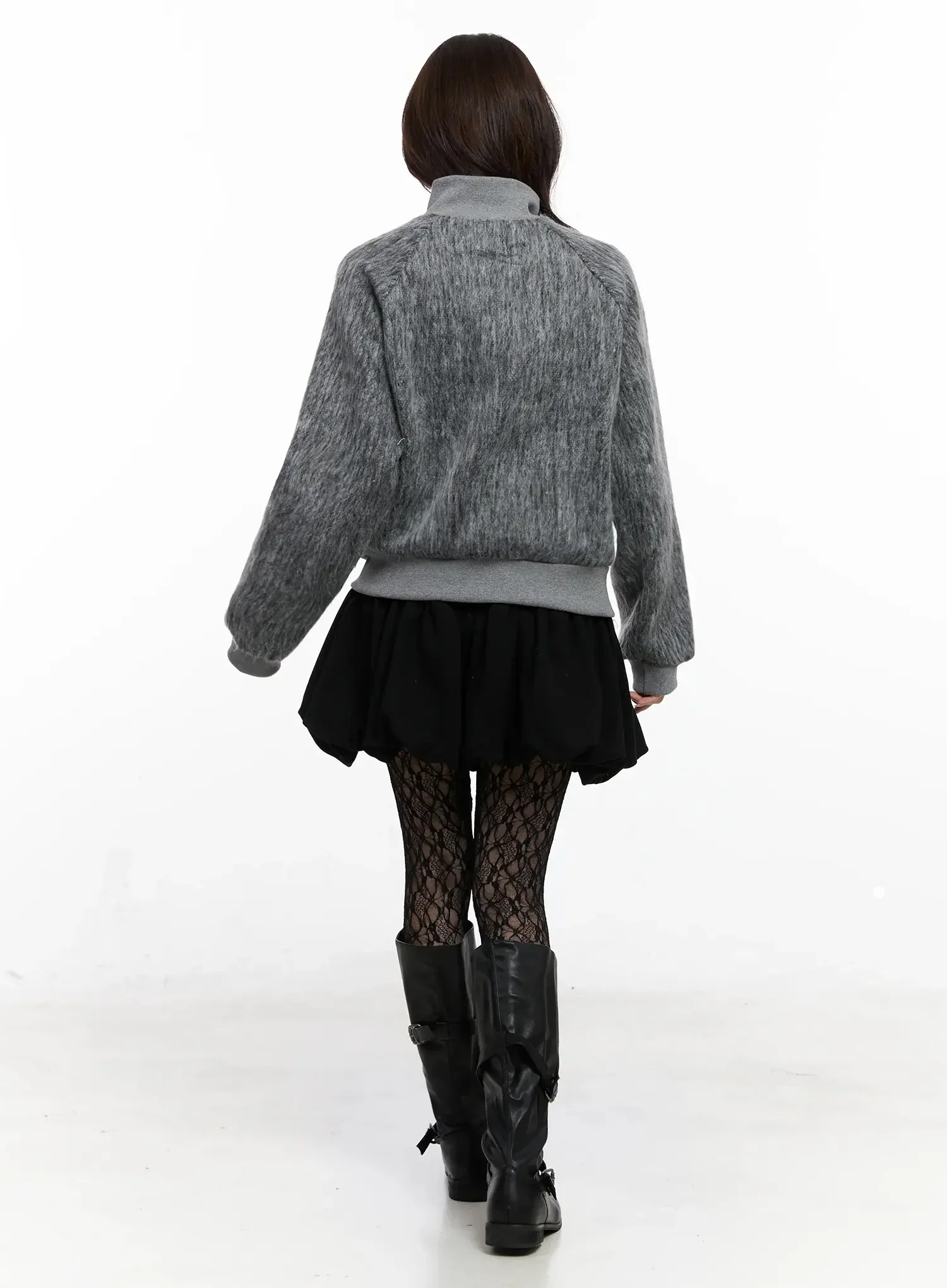 Faux Fur Zip Jacket IN525 - Image 11