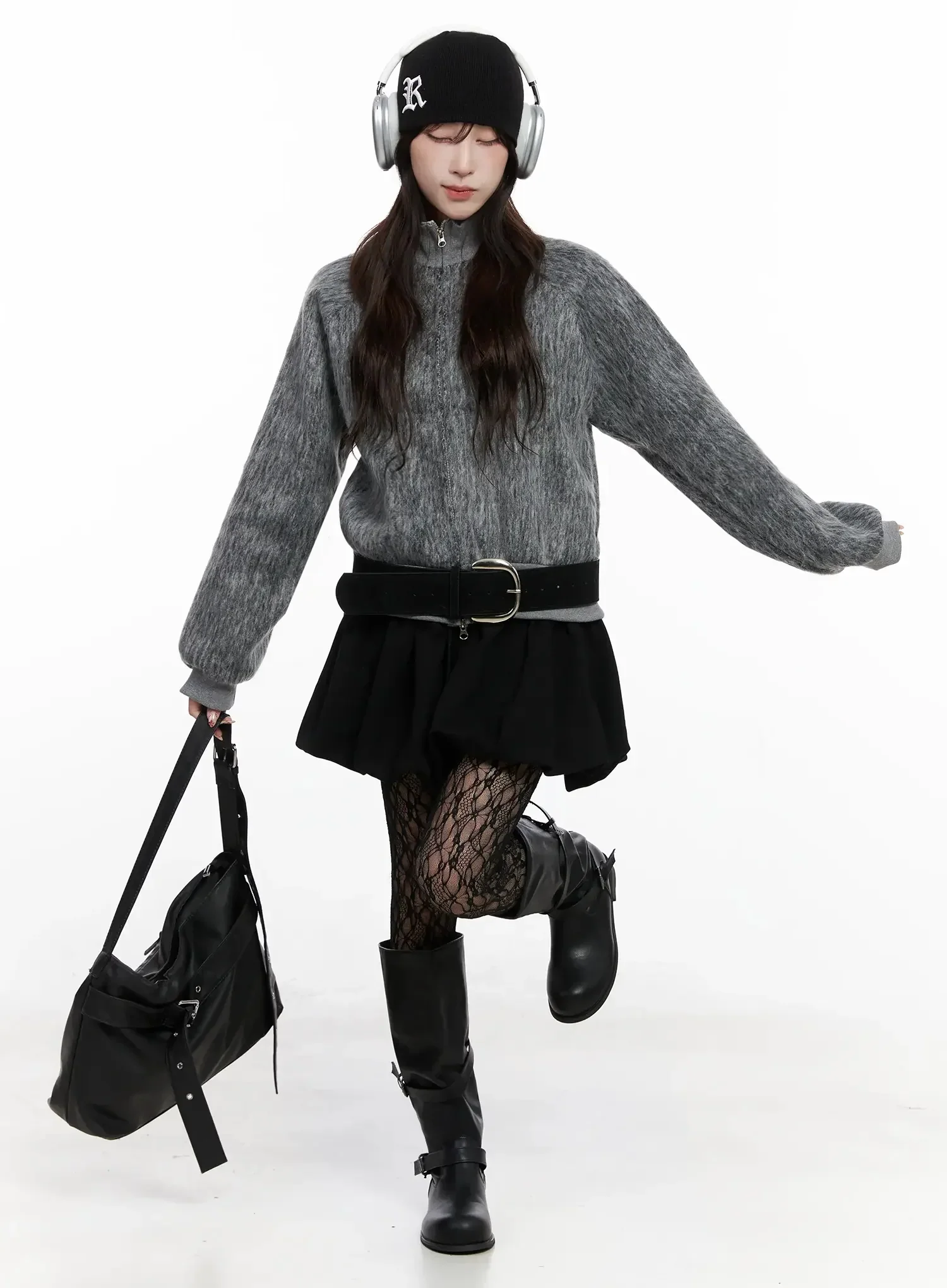 Faux Fur Zip Jacket IN525 - Image 12