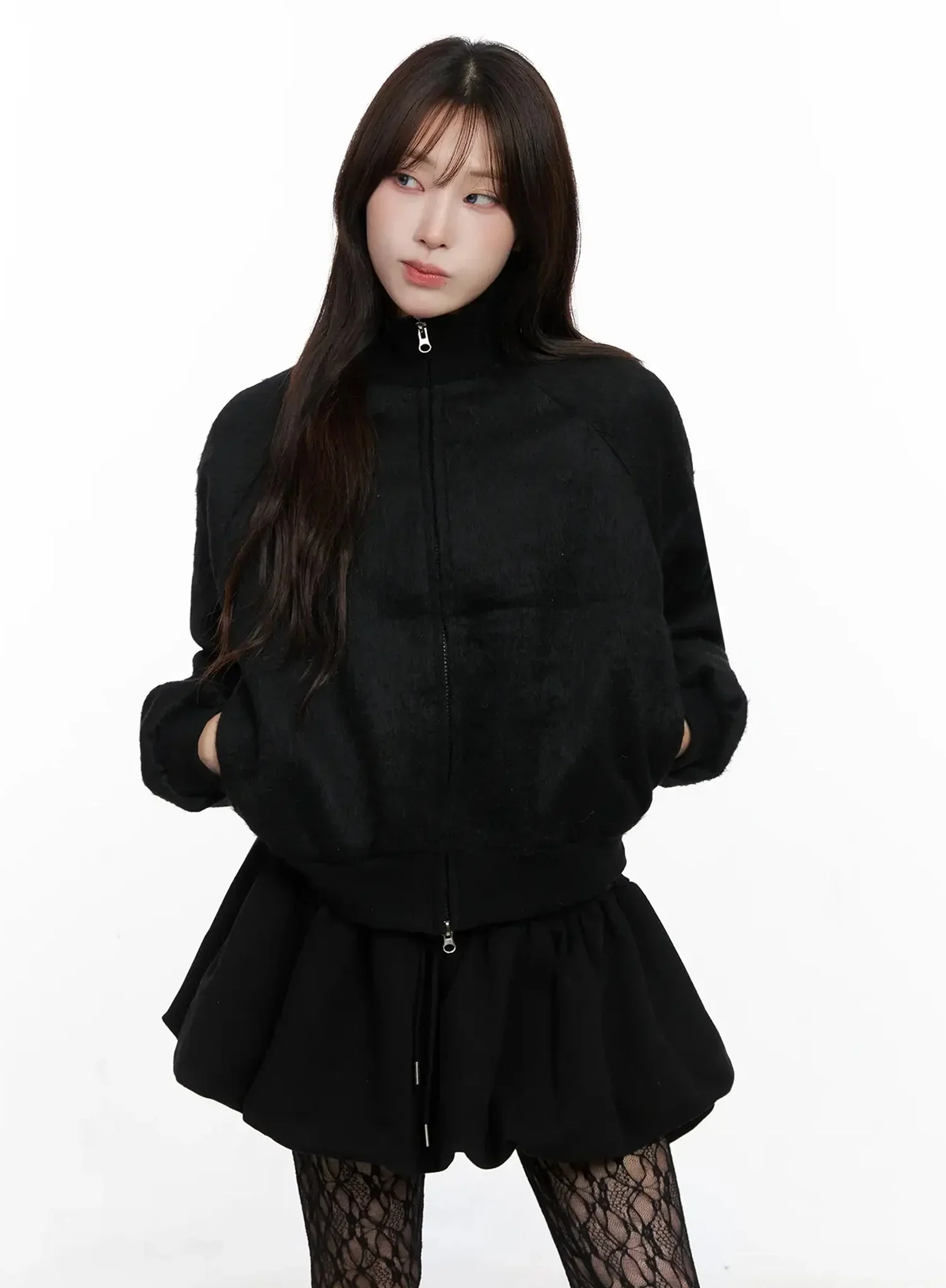 Faux Fur Zip Jacket IN525 - Image 14