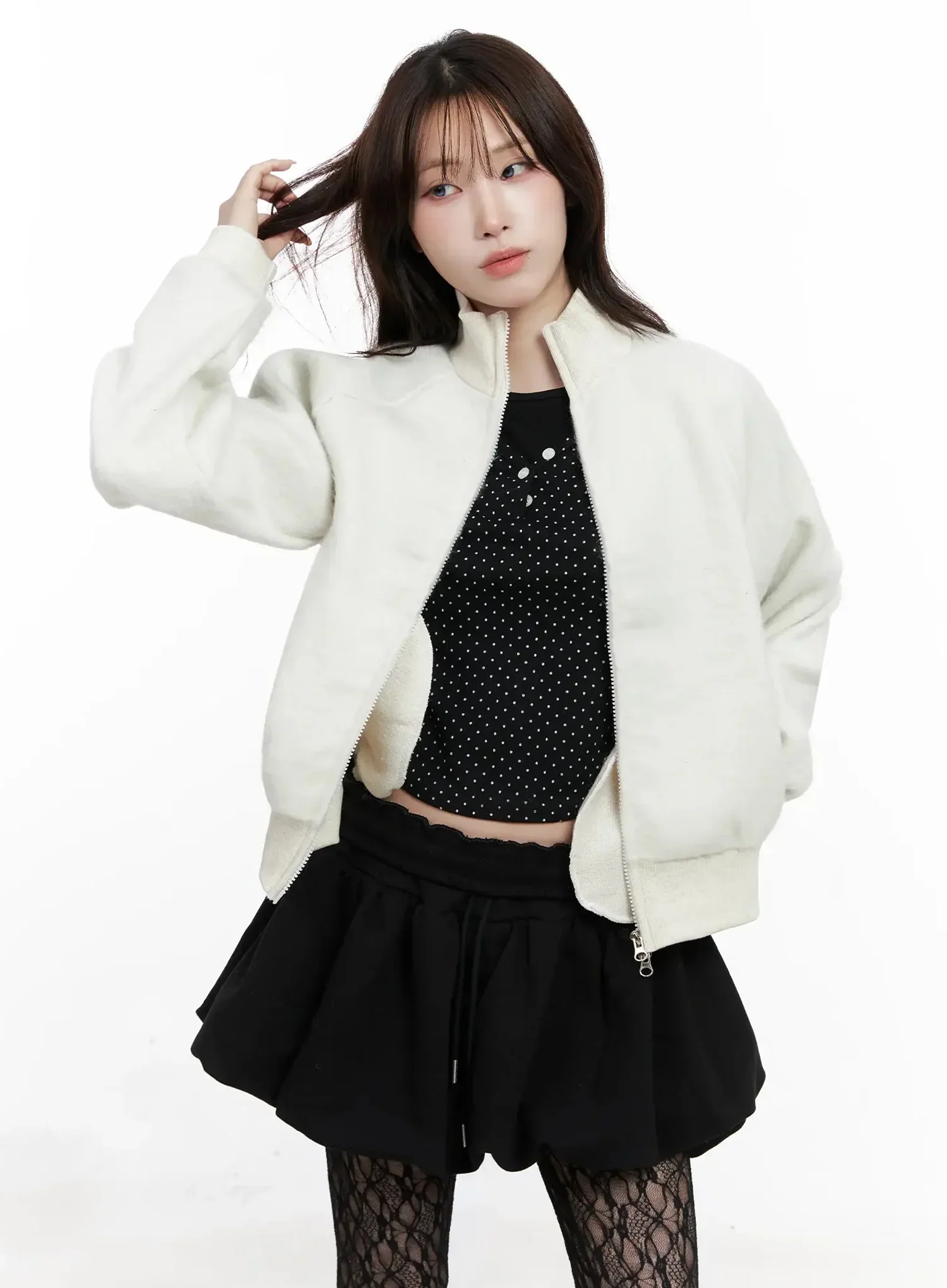 Faux Fur Zip Jacket IN525 - Image 4