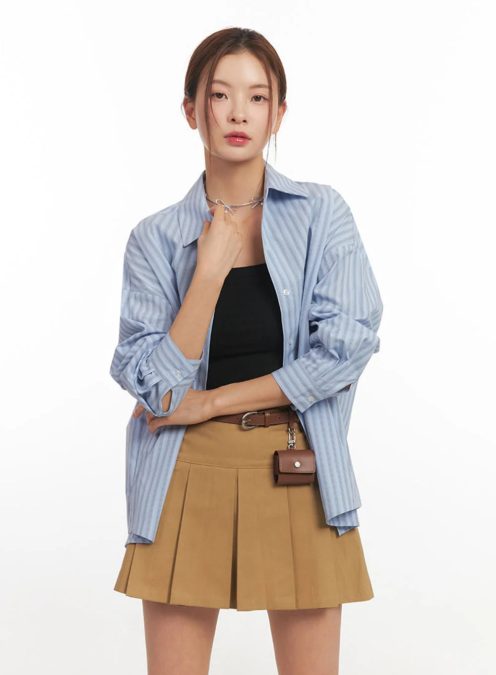 Faux Leather Belt with Pouch IM513 - Image 5
