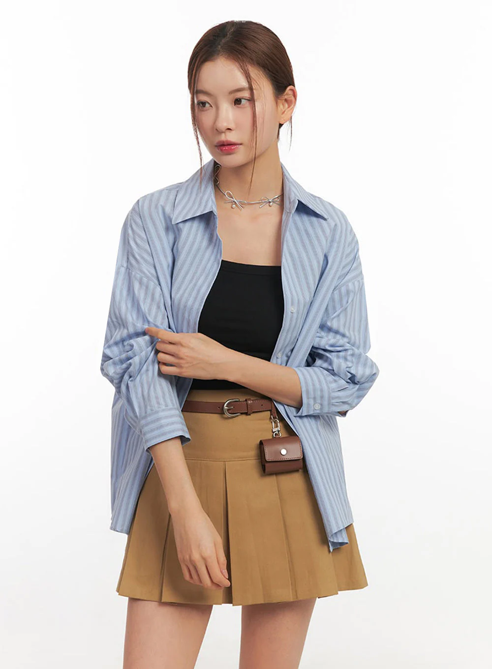 Faux Leather Belt with Pouch IM513 - Image 6