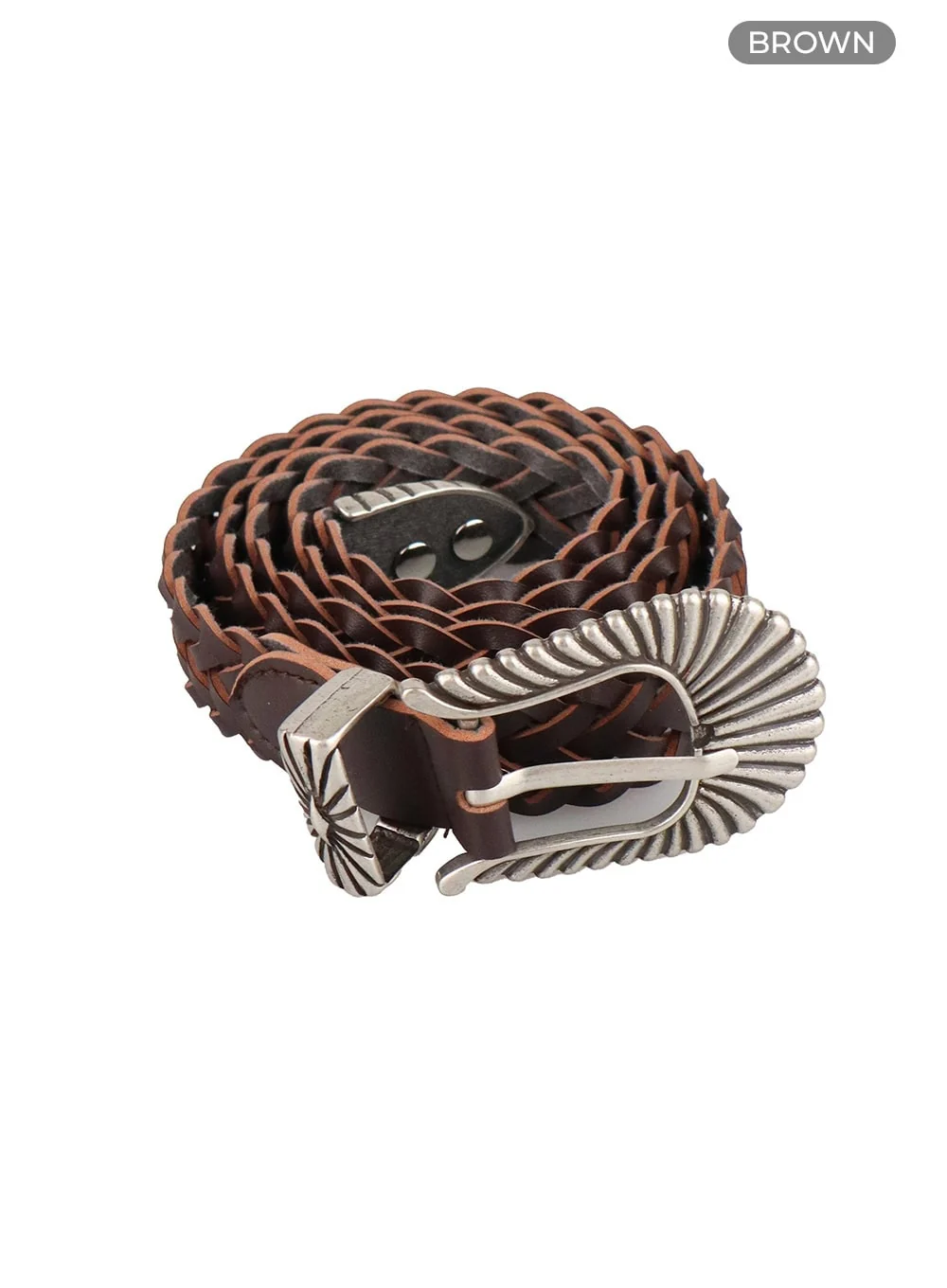 Faux Leather Twist Belt CY414 - Image 11