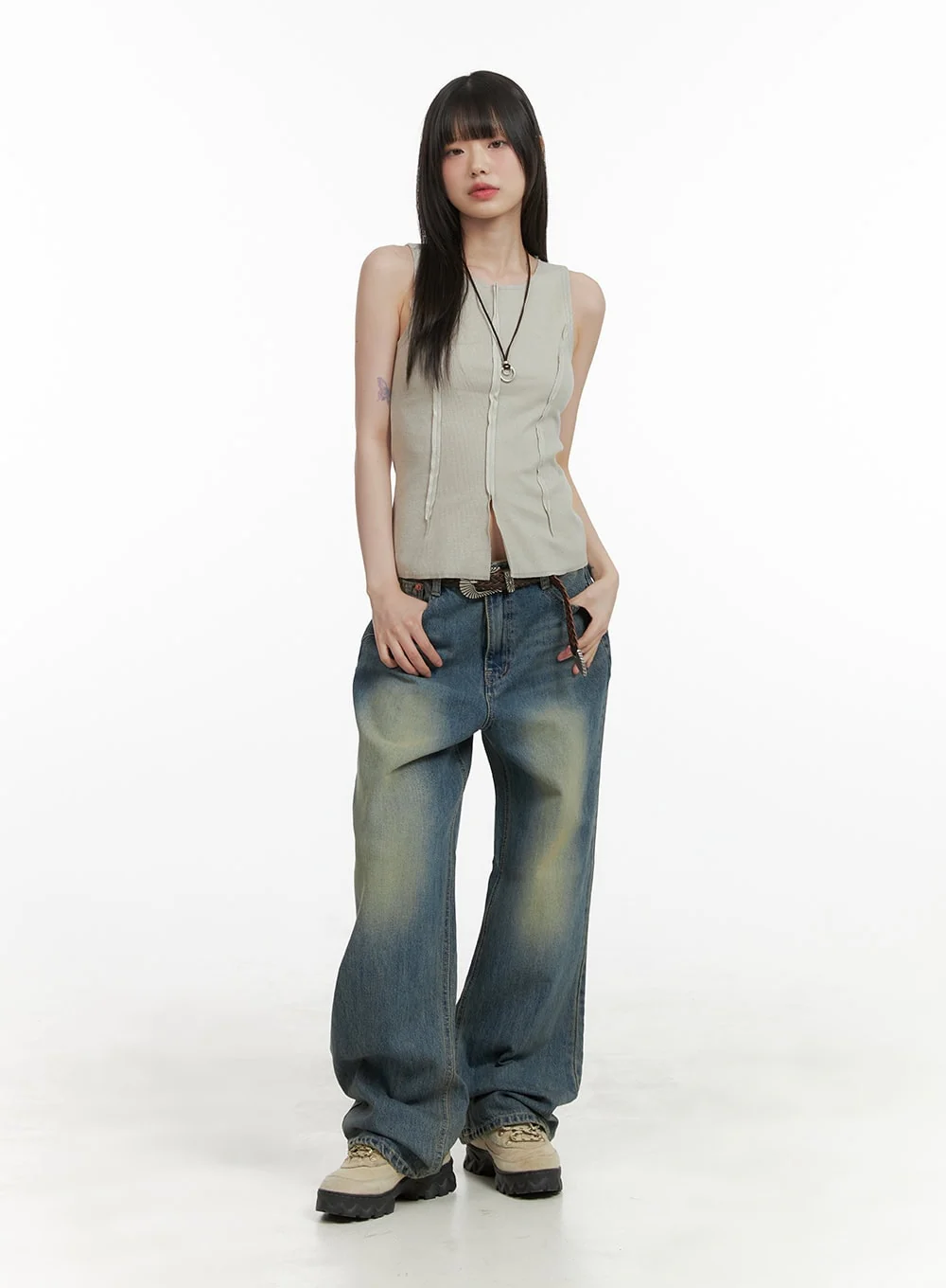 Faux Leather Twist Belt CY414 - Image 2