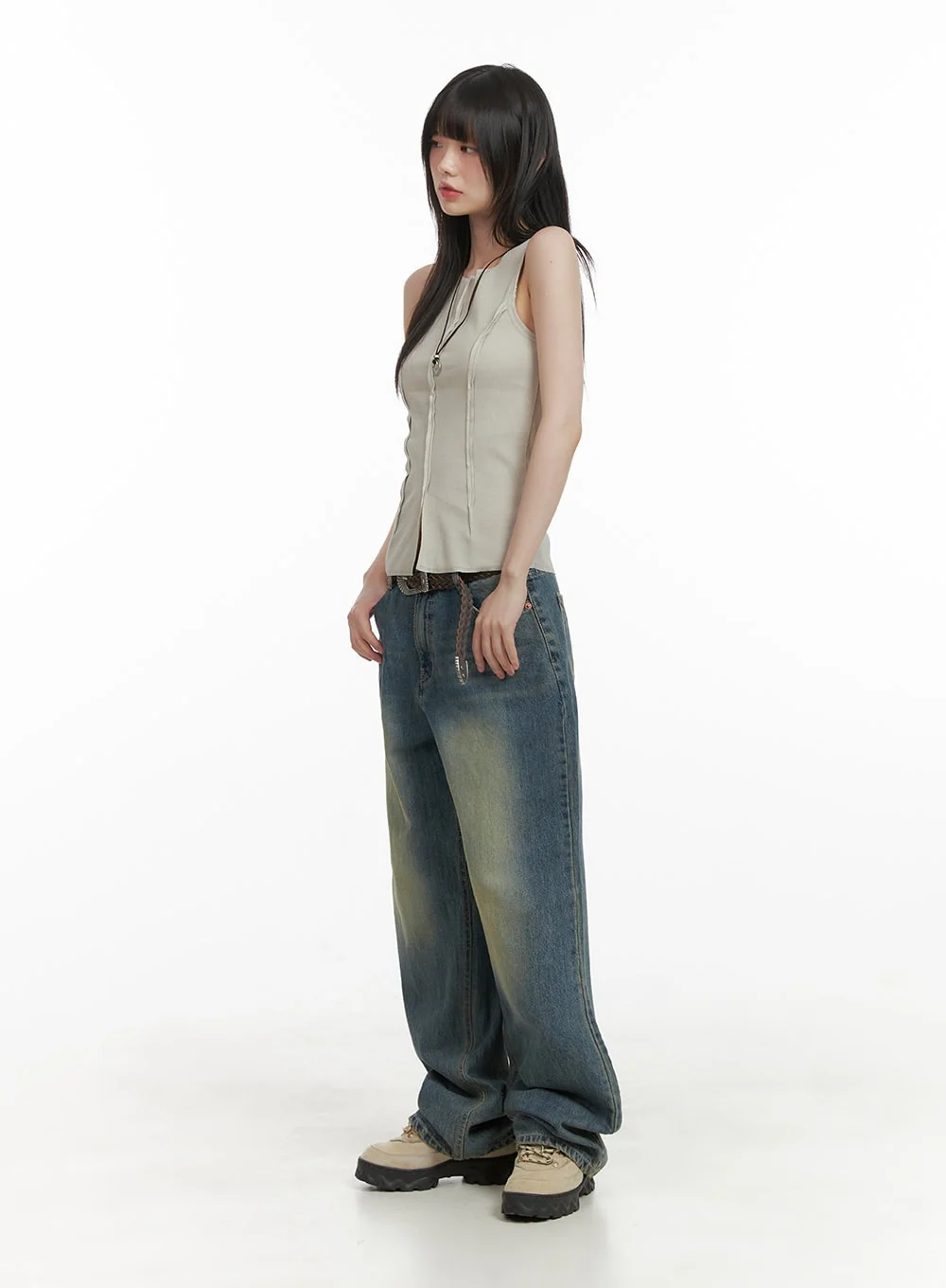 Faux Leather Twist Belt CY414 - Image 3