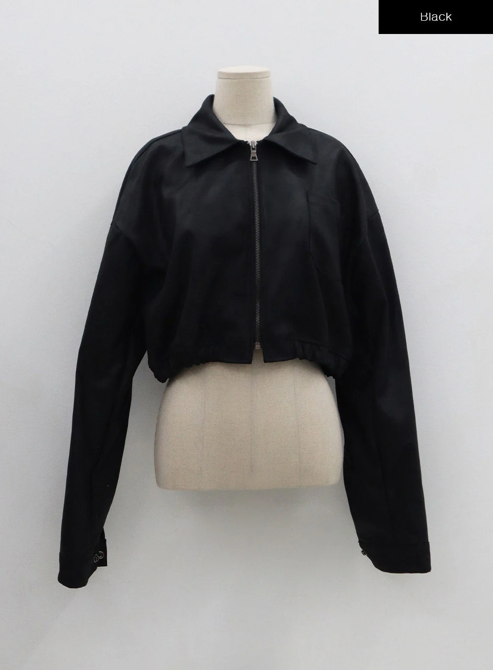 Faux Leather Zipp-Up Jumper Jacket BO24 - Image 18