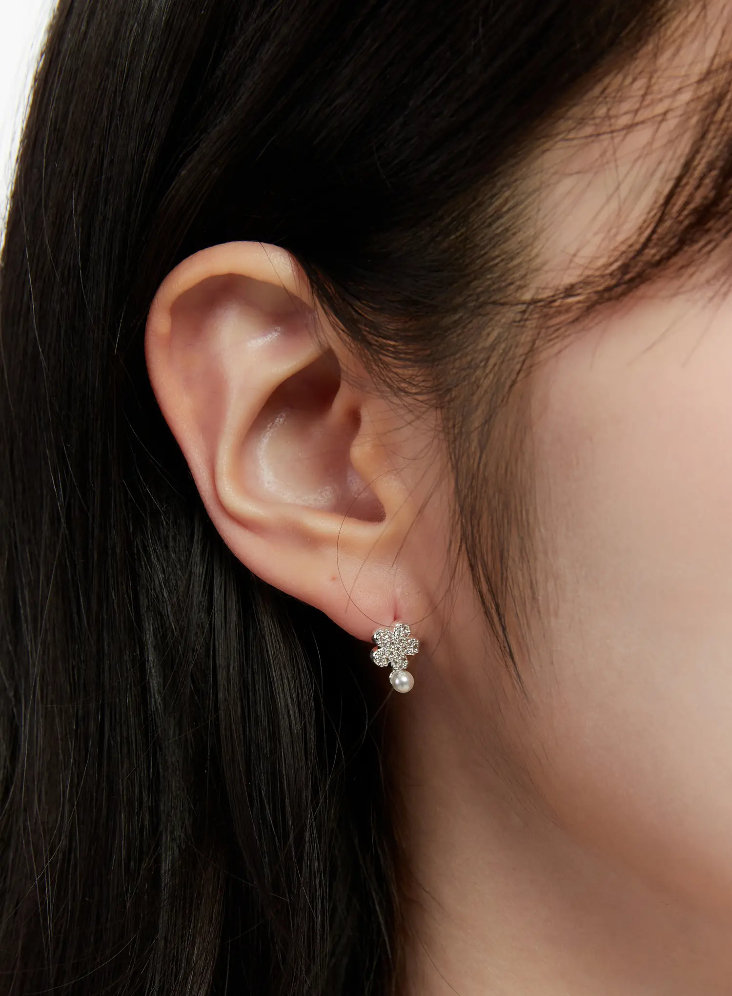 Faux Pearl Flower Earrings CD514