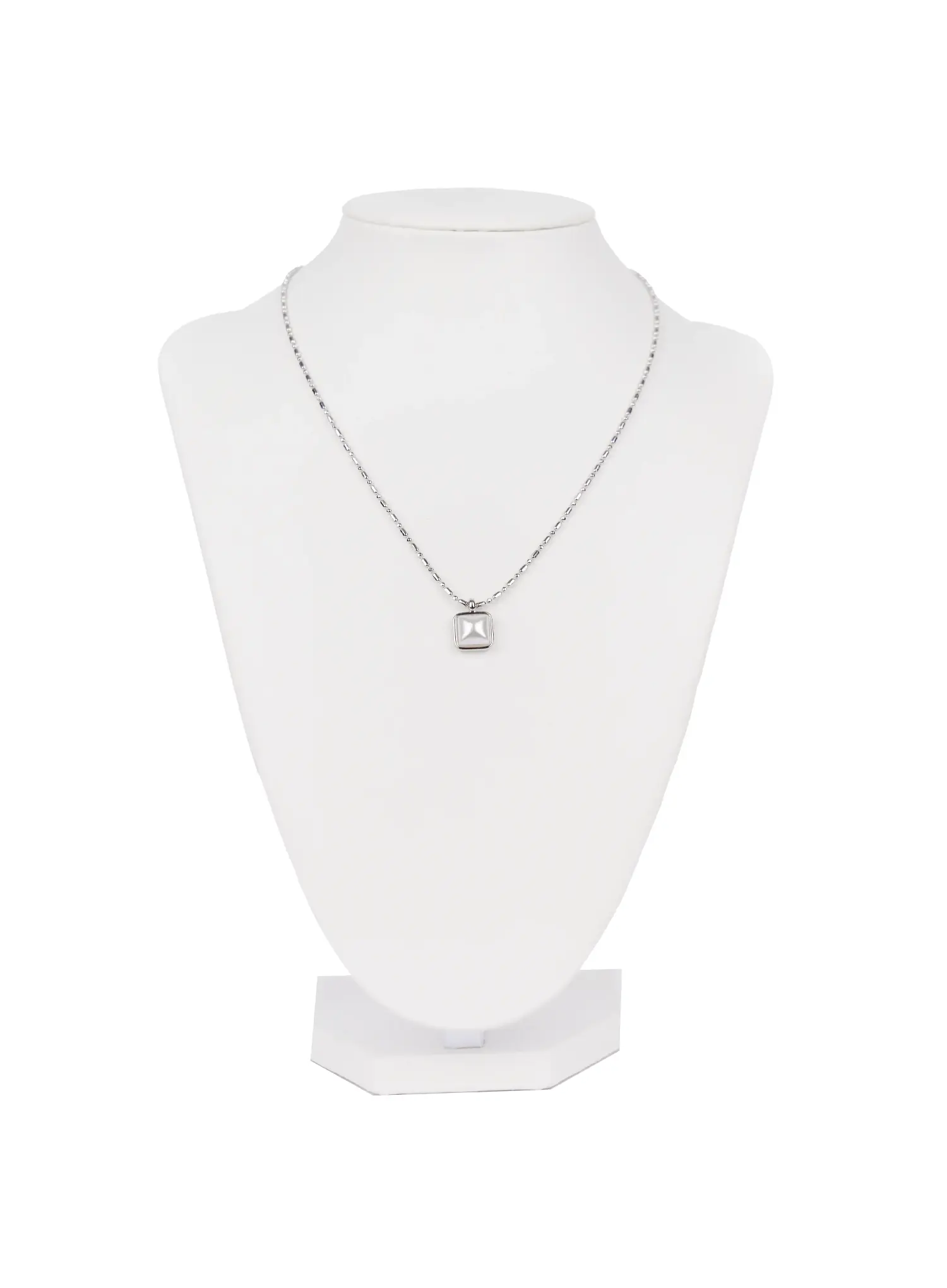 Faux-Pearl Layered Necklace IN510 - Image 7