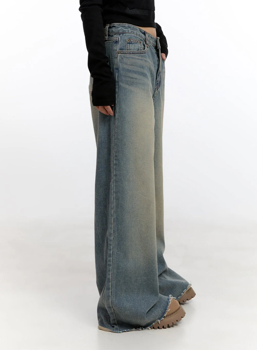 Felicia Cotton Wide Fit Baggy Jeans CN425 - Image 3
