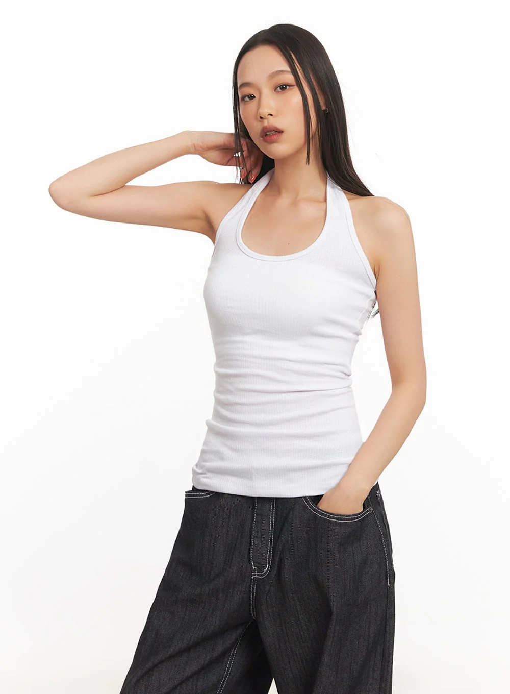 Fitted Halter Top IA507 - Image 14