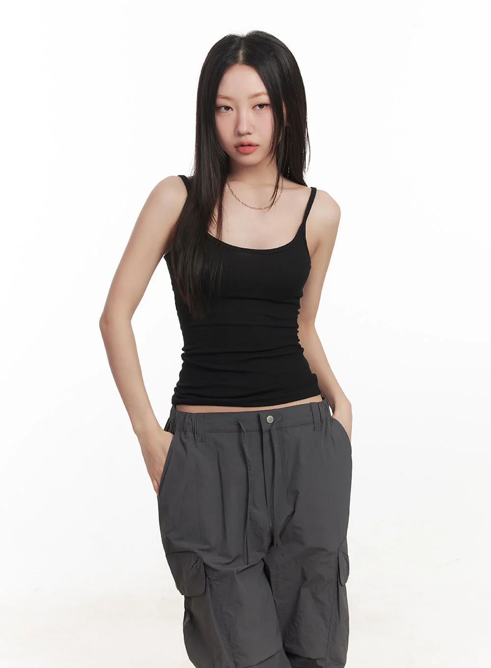 Fitted Ribbed Tank CA518 - Image 12