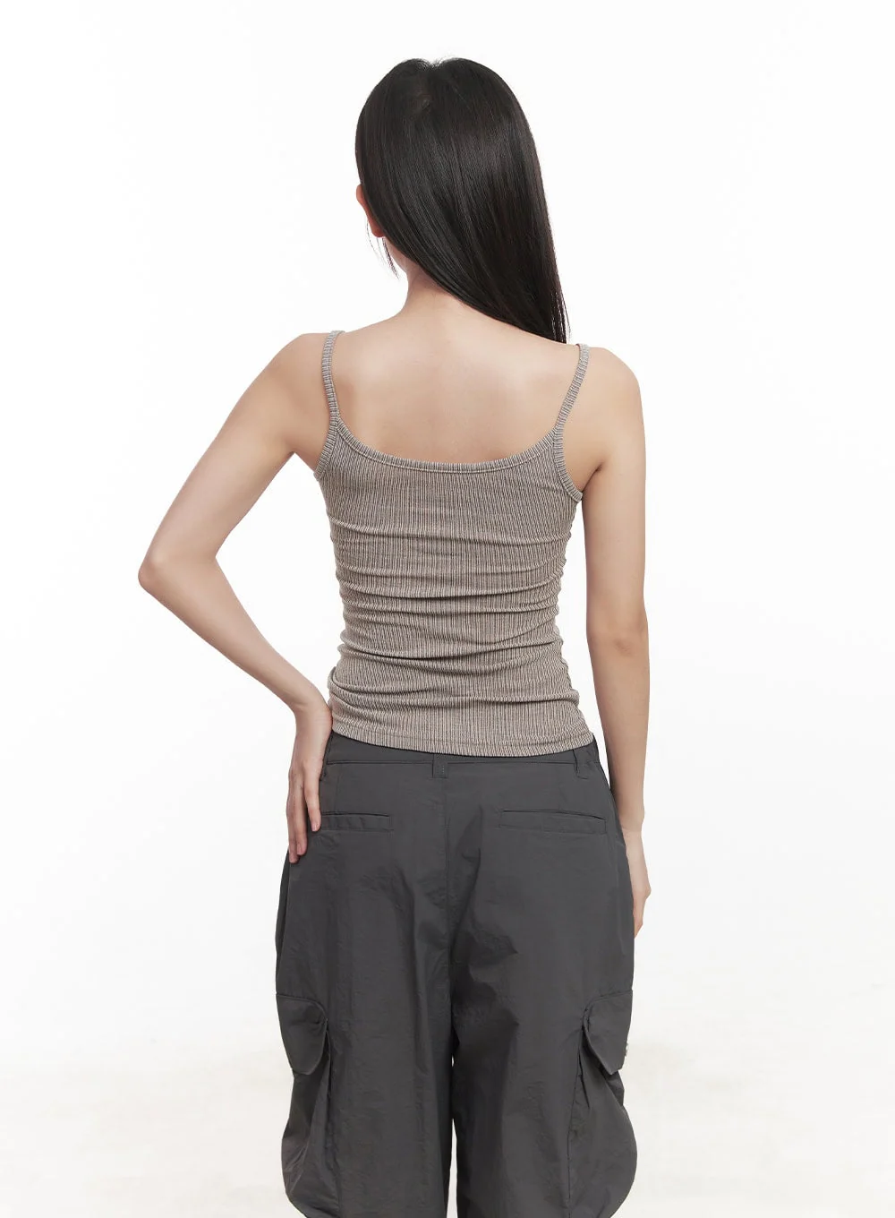 Fitted Ribbed Tank CA518 - Image 6