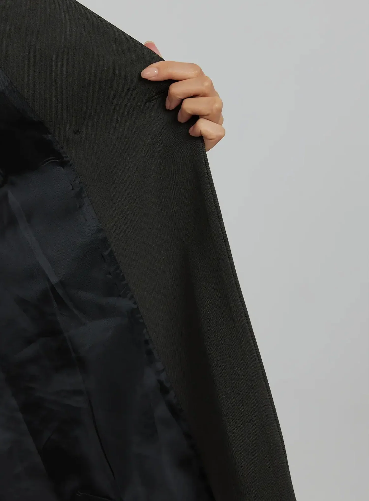 Fitted Tie Detail Blazer IJ509 - Image 8