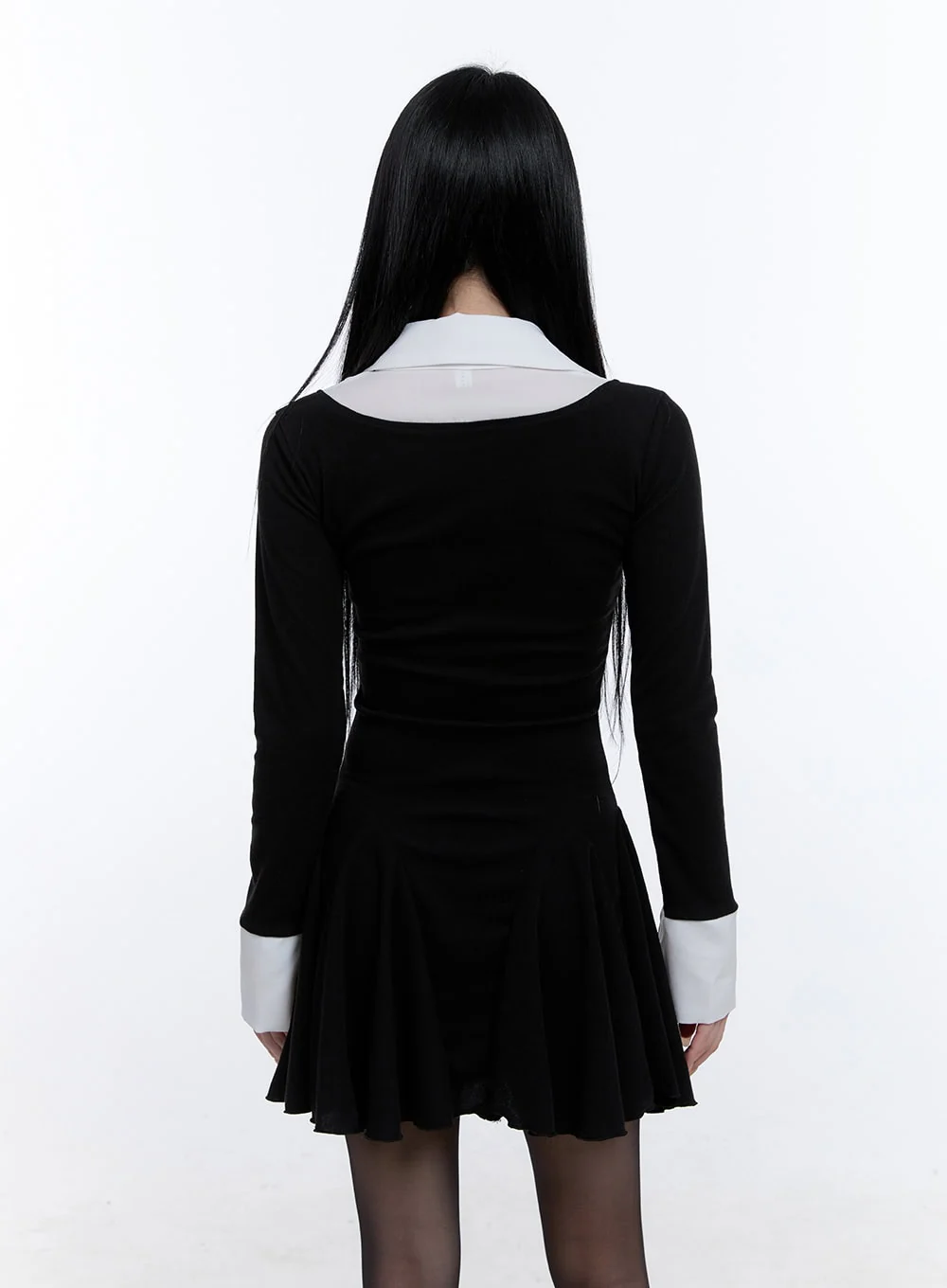 Flare Collar Mini Dress CD420 - Image 5