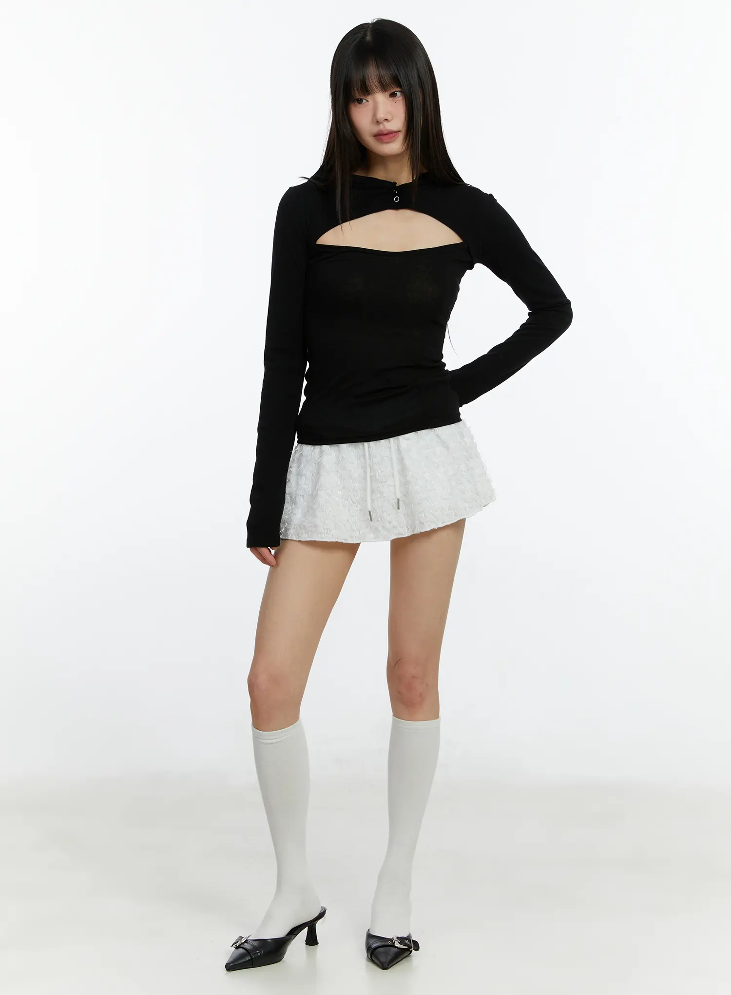 Flare Lace Mini Skirt CF510 - Image 5