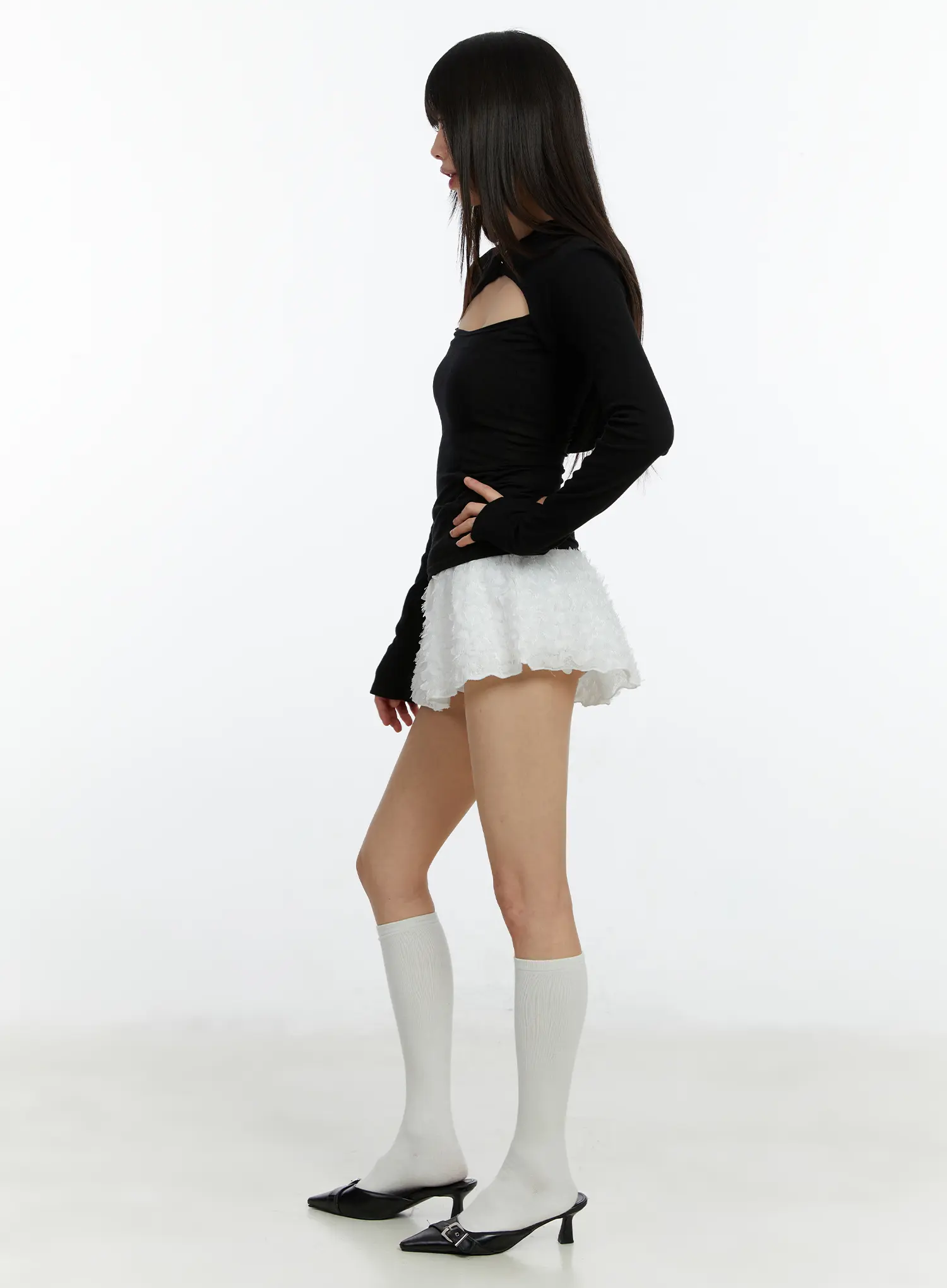 Flare Lace Mini Skirt CF510 - Image 6