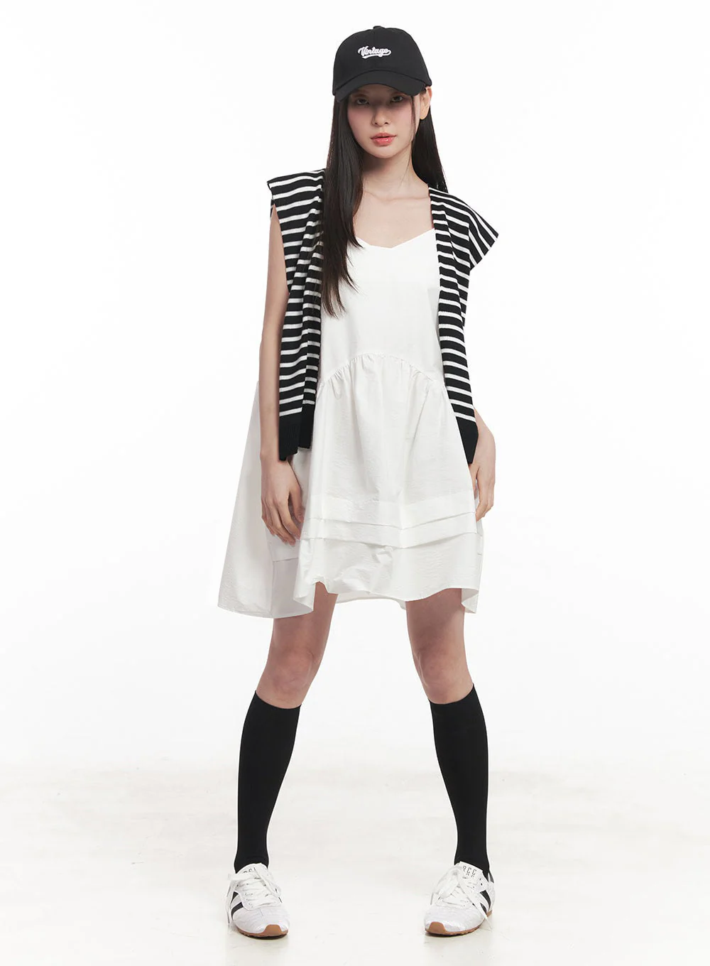 Flare V-Neck Cami Mini Dress IY509 - Image 11