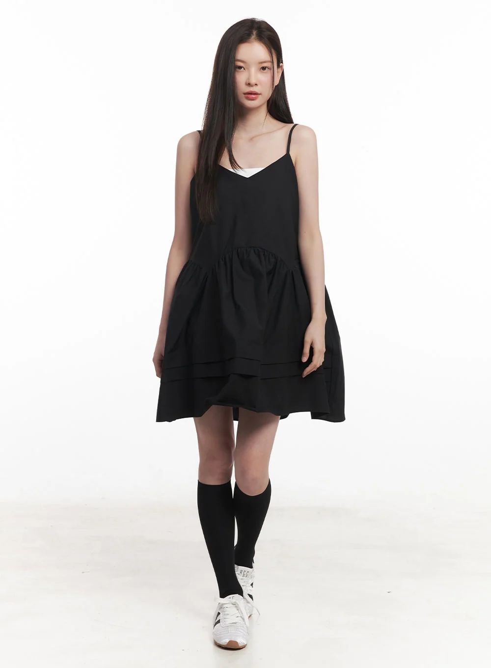 Flare V-Neck Cami Mini Dress IY509 - Image 12