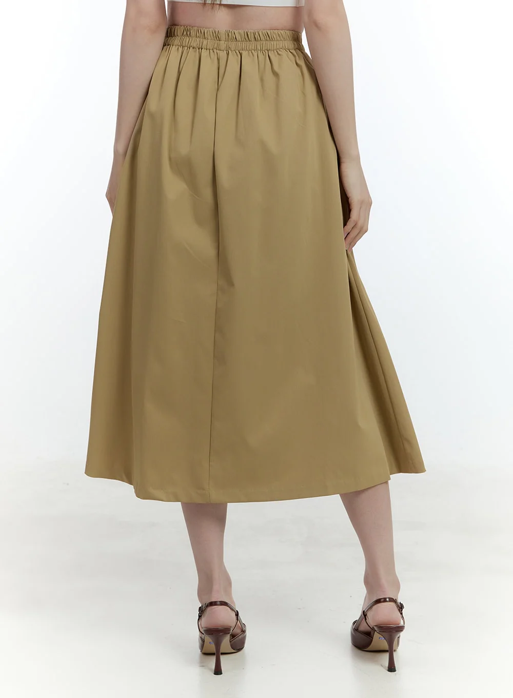 Flared Pintuck Midi Skirt CF503 - Image 5