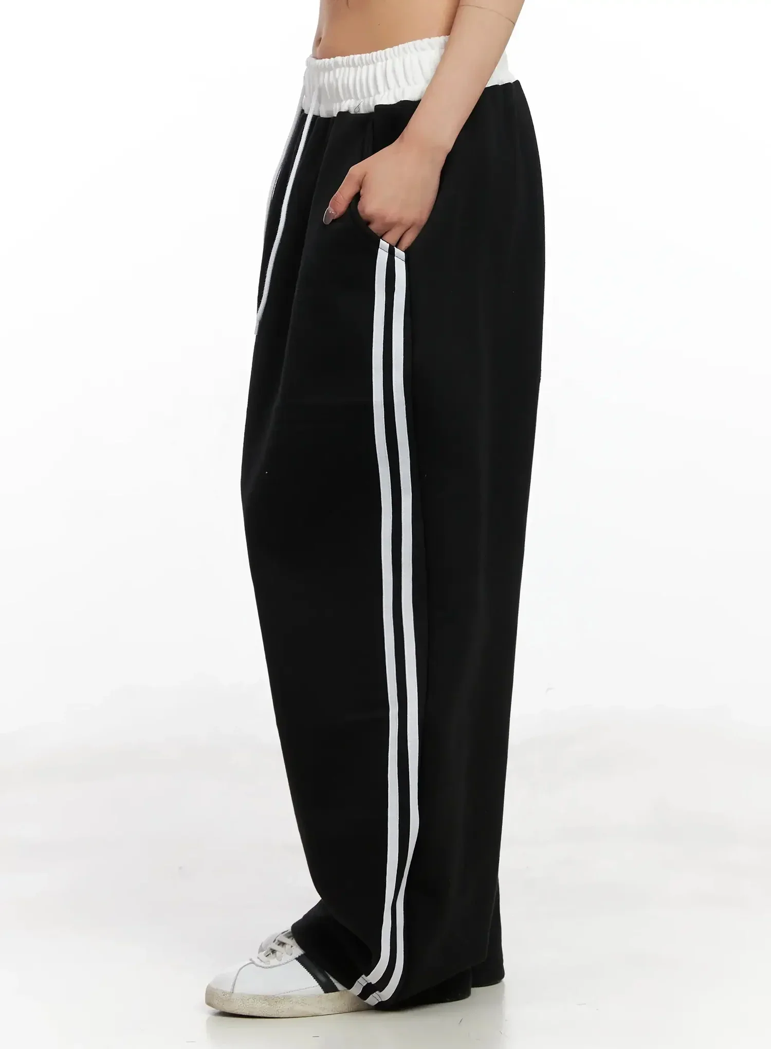 Fleece Baggy Drawstring Sweatpants IN528 - Image 12