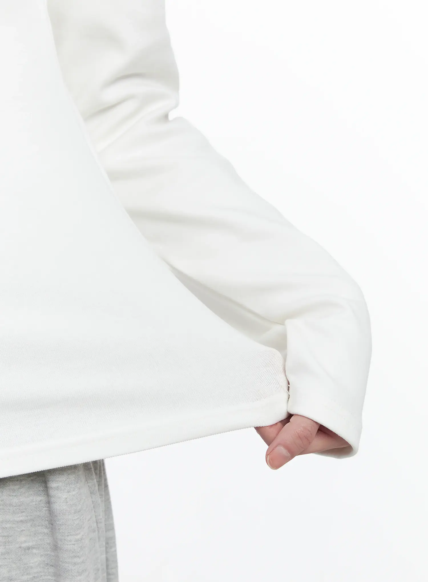 Fleece-Lined Round Neck Long Sleeve IJ529 - Image 6