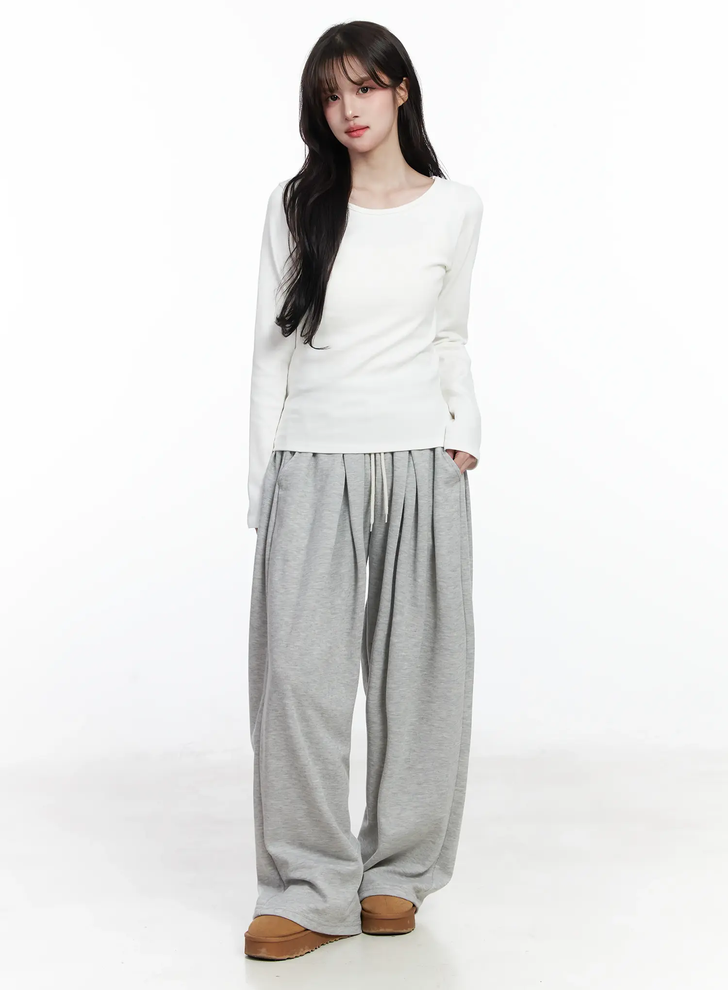Fleece-Lined Round Neck Long Sleeve IJ529 - Image 7