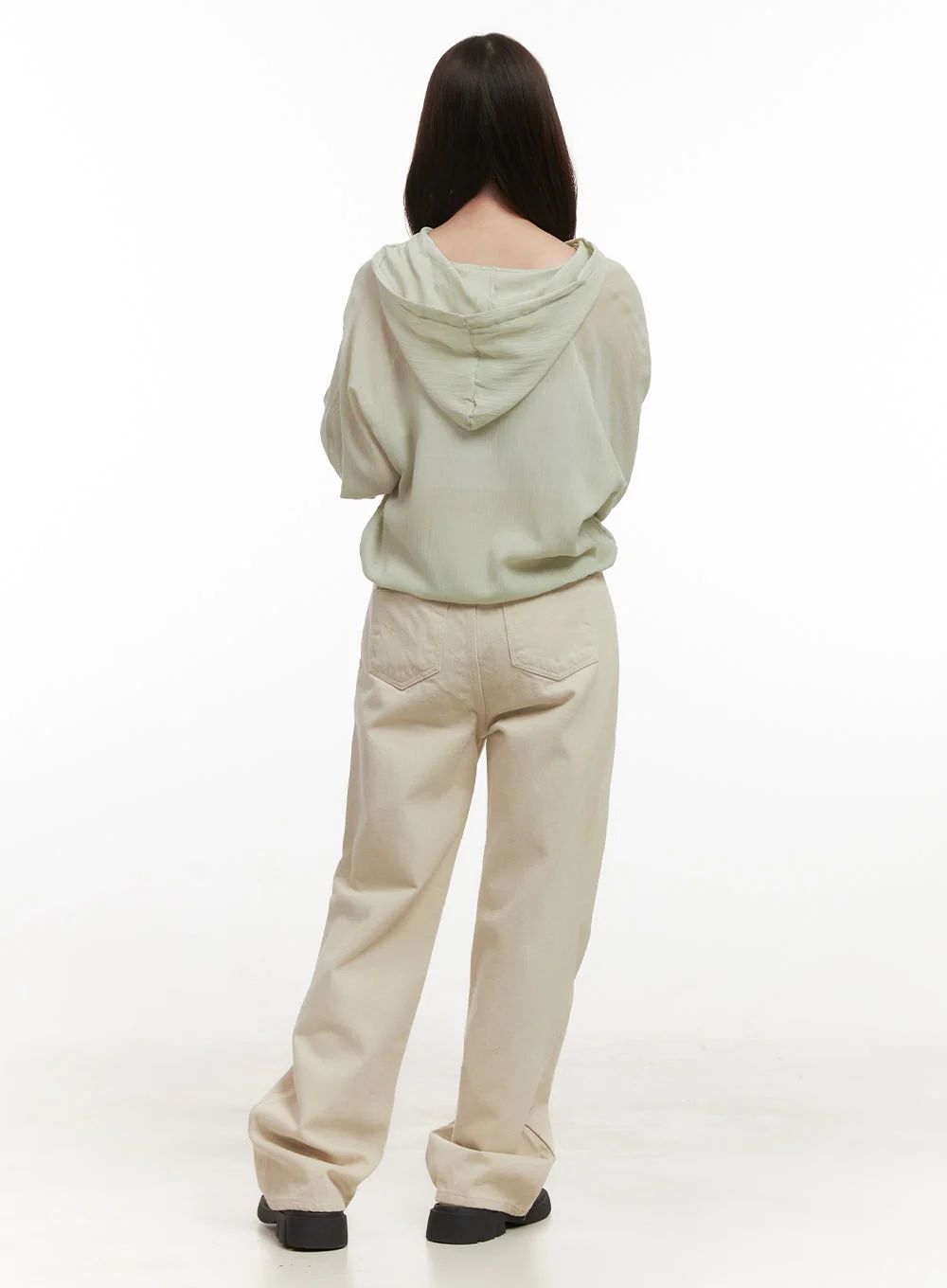Fleece-Lined Wide-Leg Trousers CJ515 - Image 6