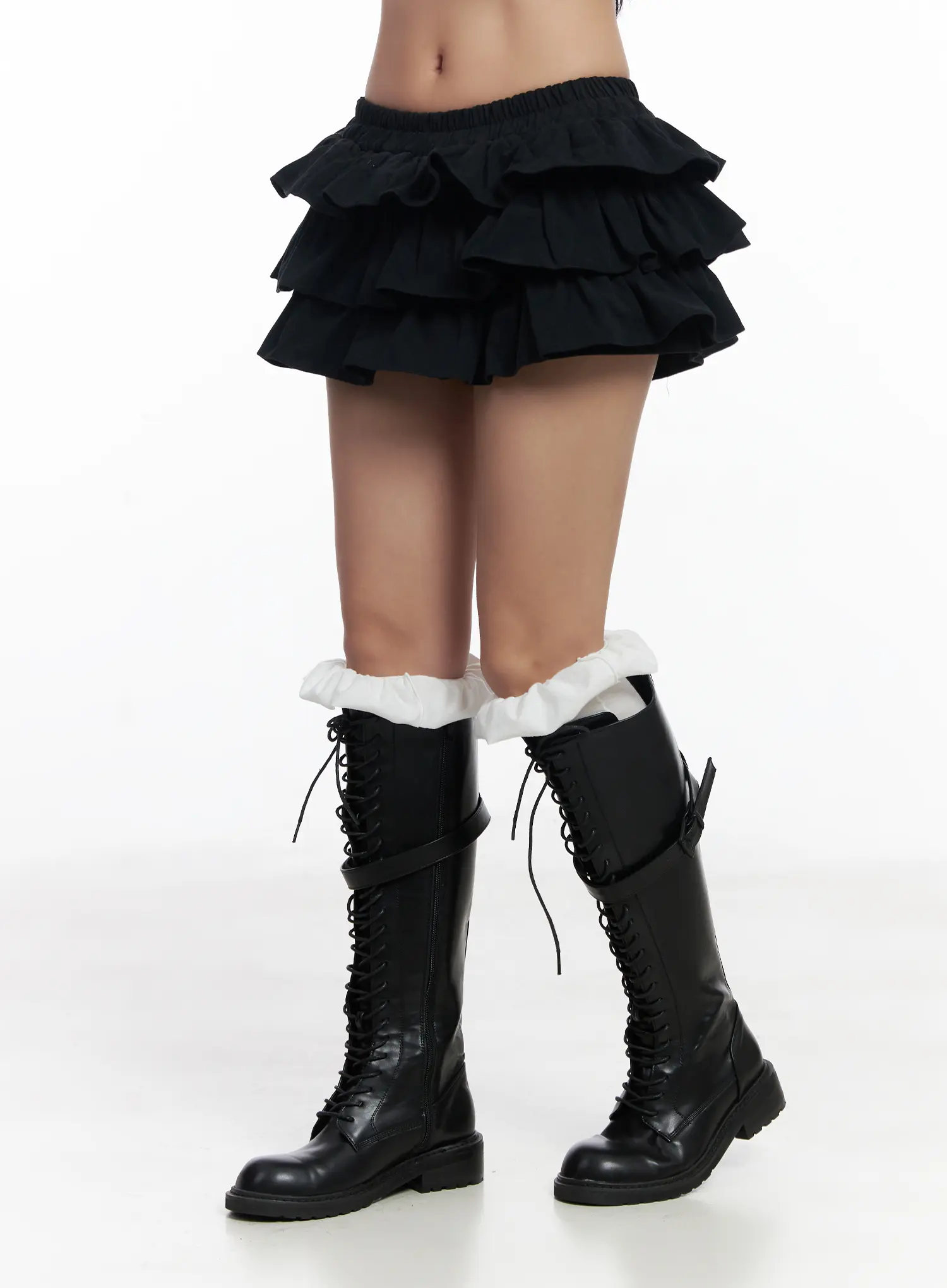 Fleeced Ruffle Mini Skort CJ514 - Image 8