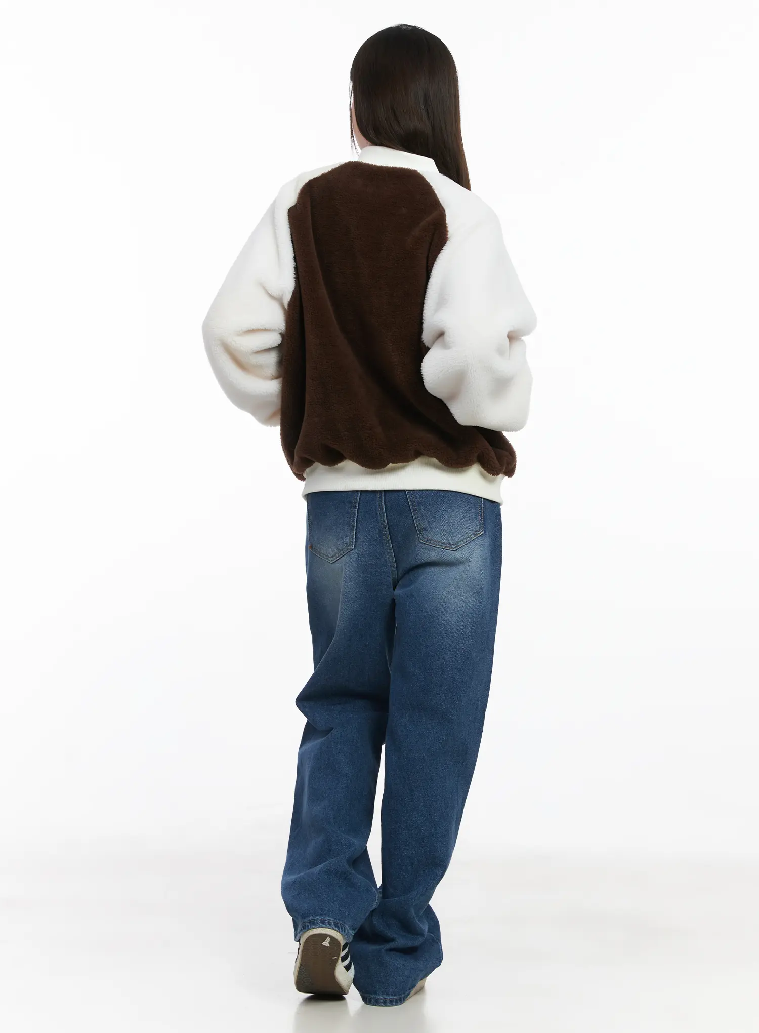 Fleeced Varsity Jacket CJ506 - Image 5