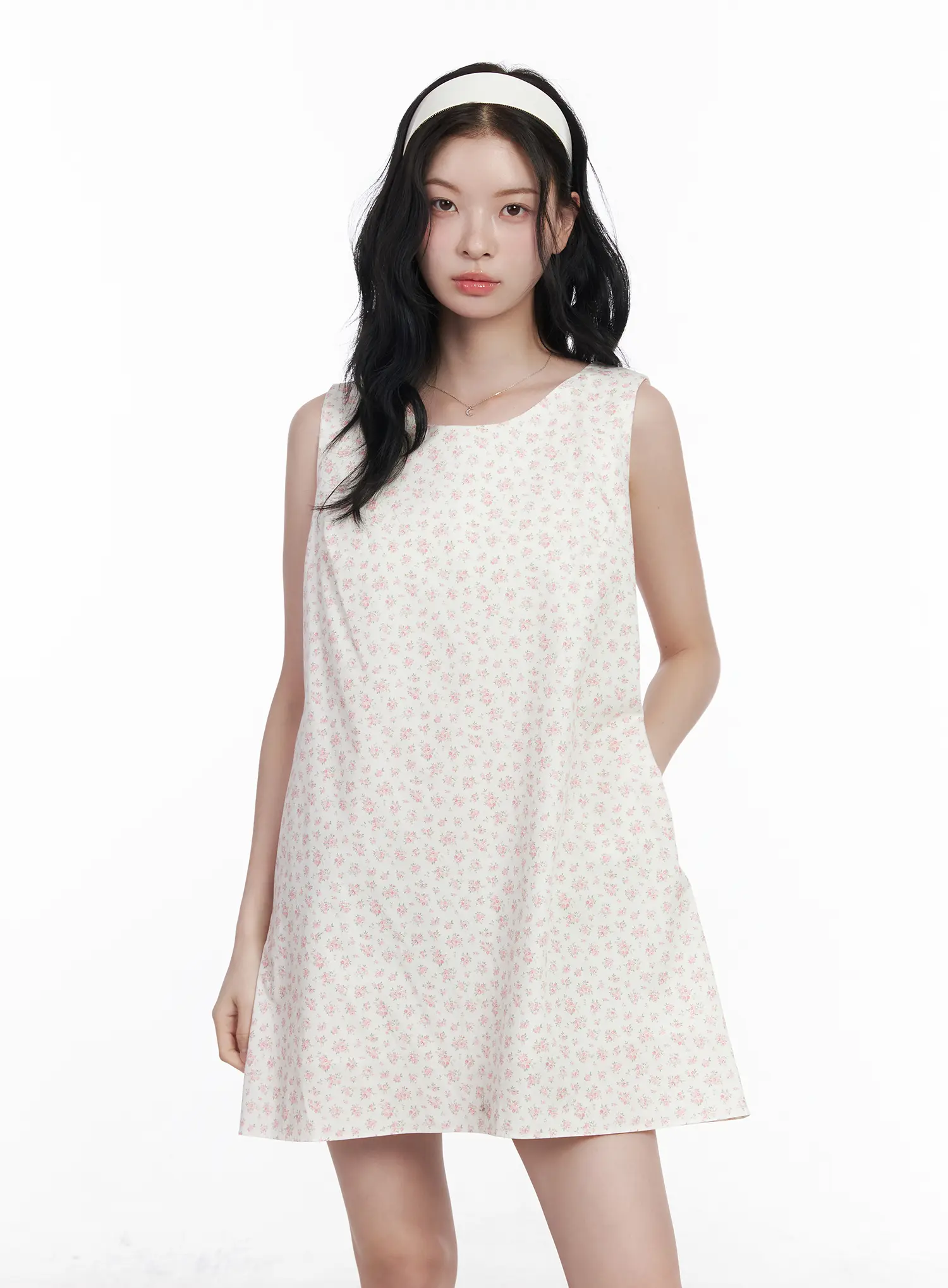 Floral A-Line Mini Dress CA509 - Image 3