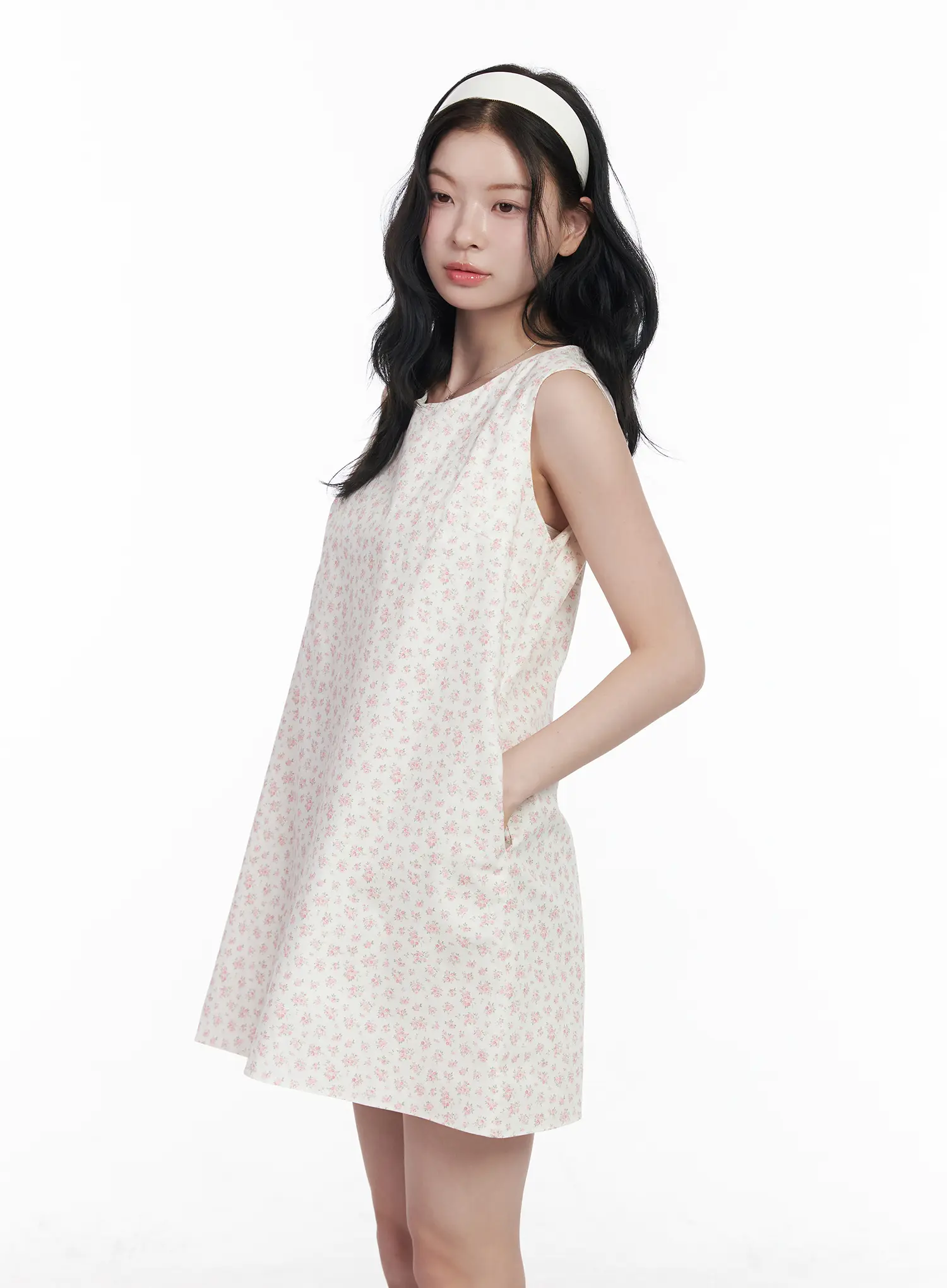 Floral A-Line Mini Dress CA509 - Image 5