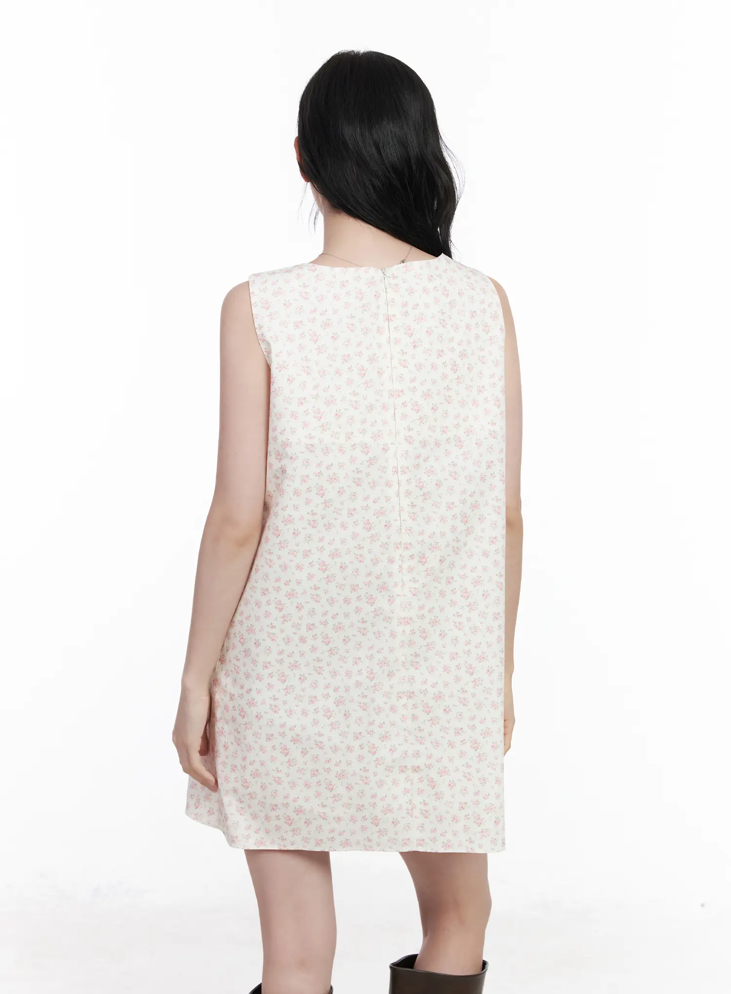 Floral A-Line Mini Dress CA509 - Image 7
