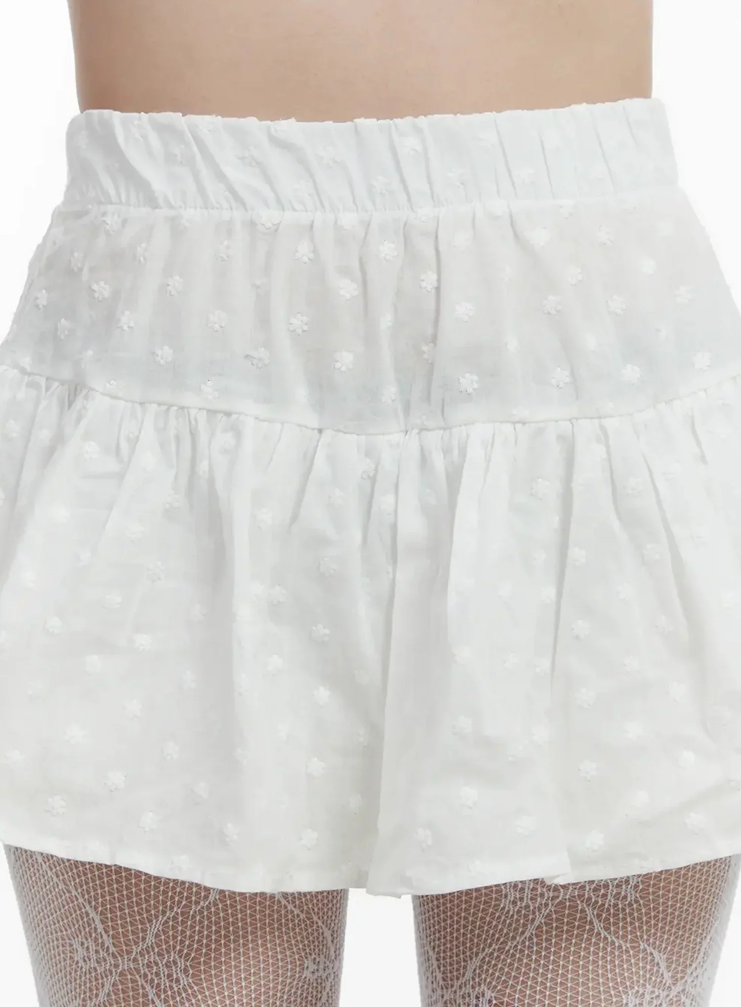 Floral Embroidered Skort IJ521 - Image 4
