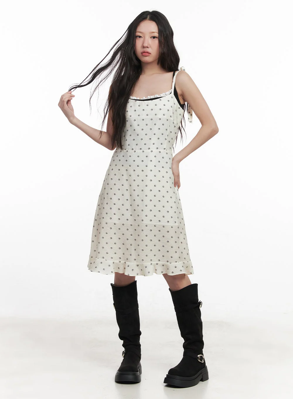 Floral Flare Cami Midi Dress IM528